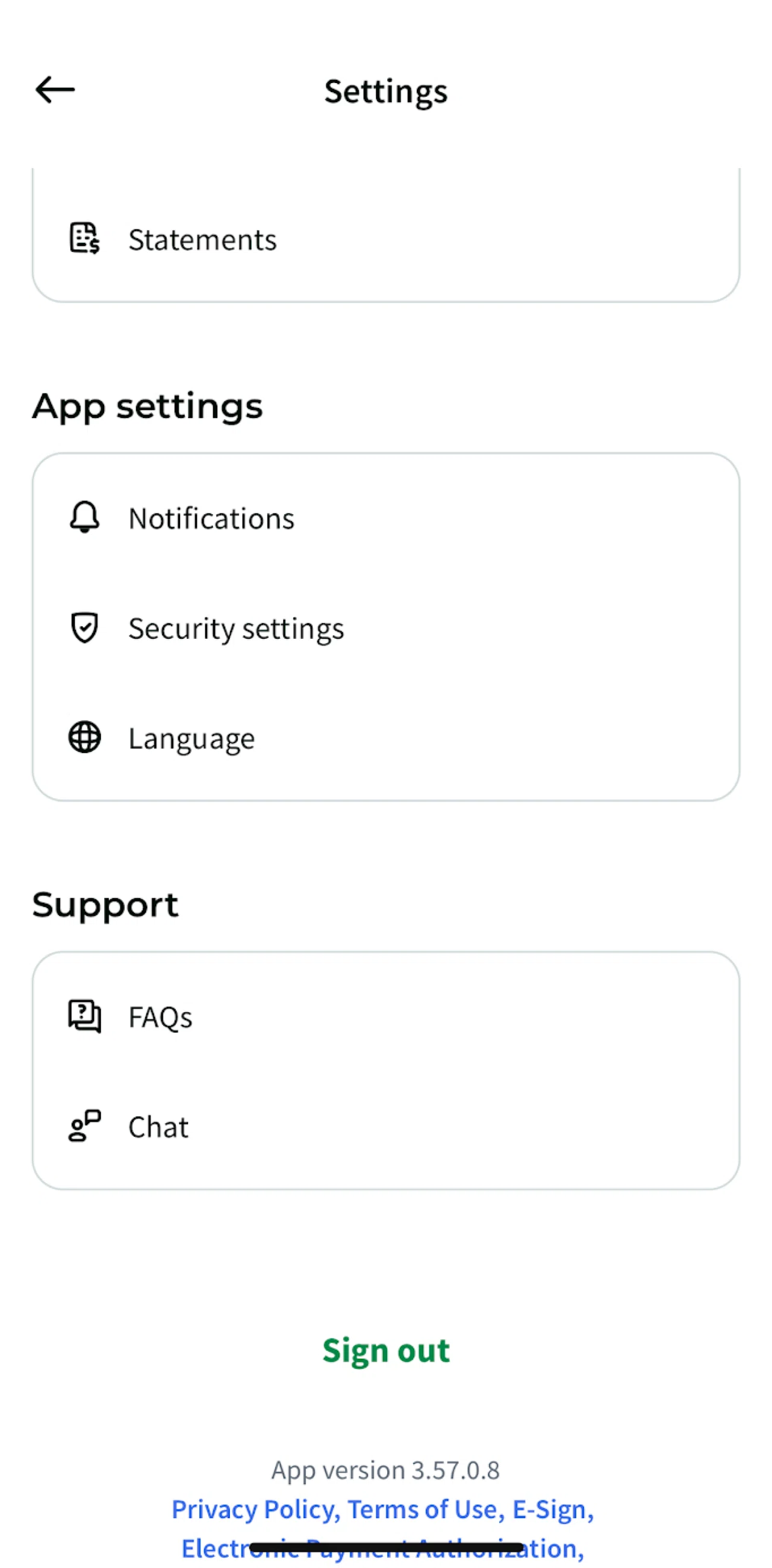 Dave Screen screen in the Logging out flow