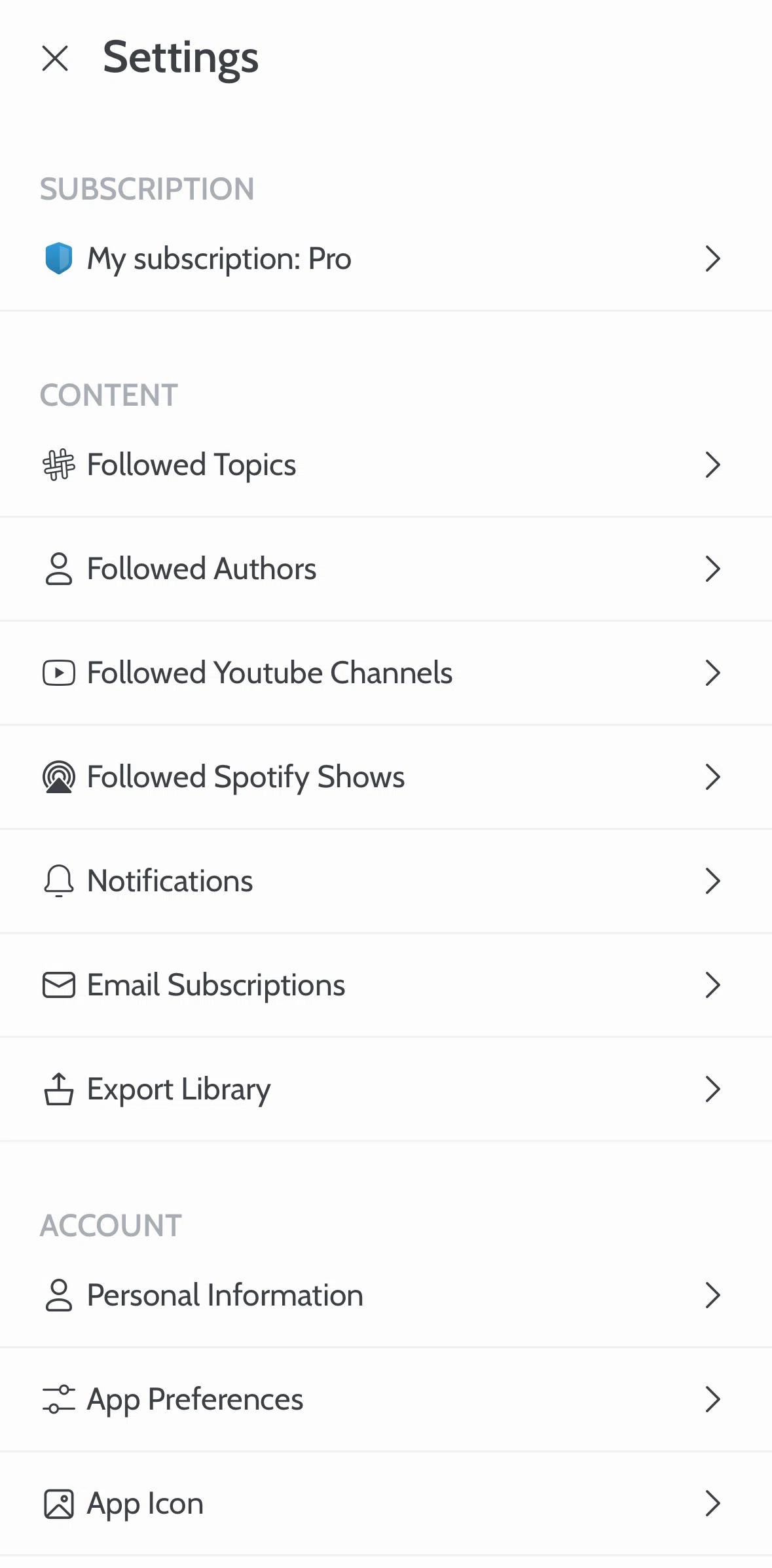 Deepstash Screen screen in the Editing profile flow