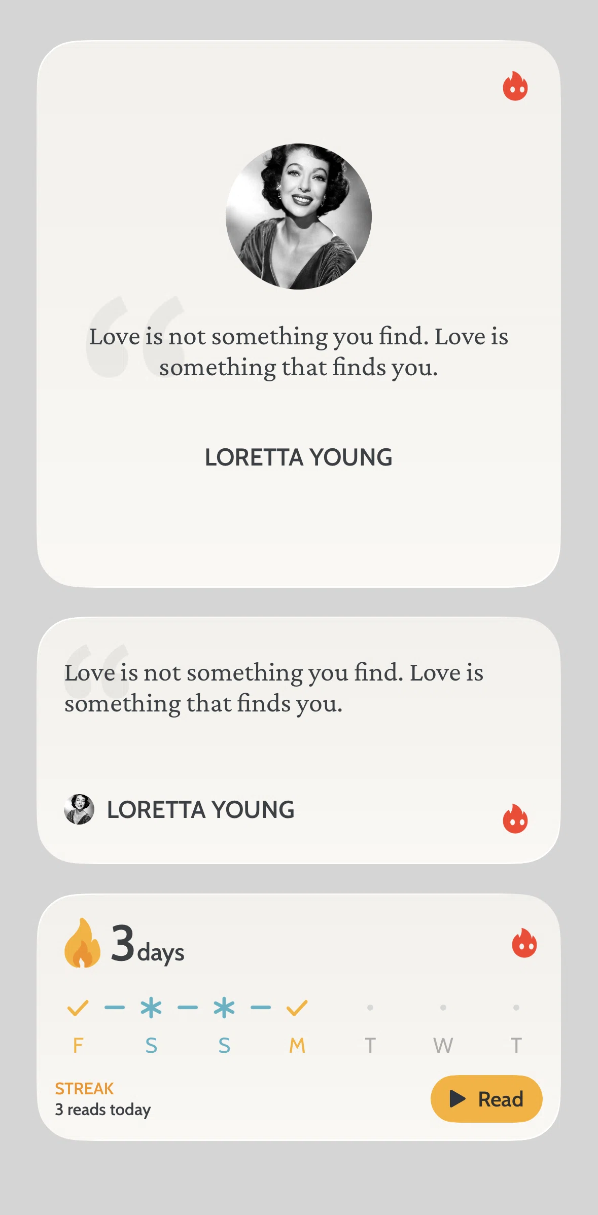 Deepstash Screen screen in the Widgets flow