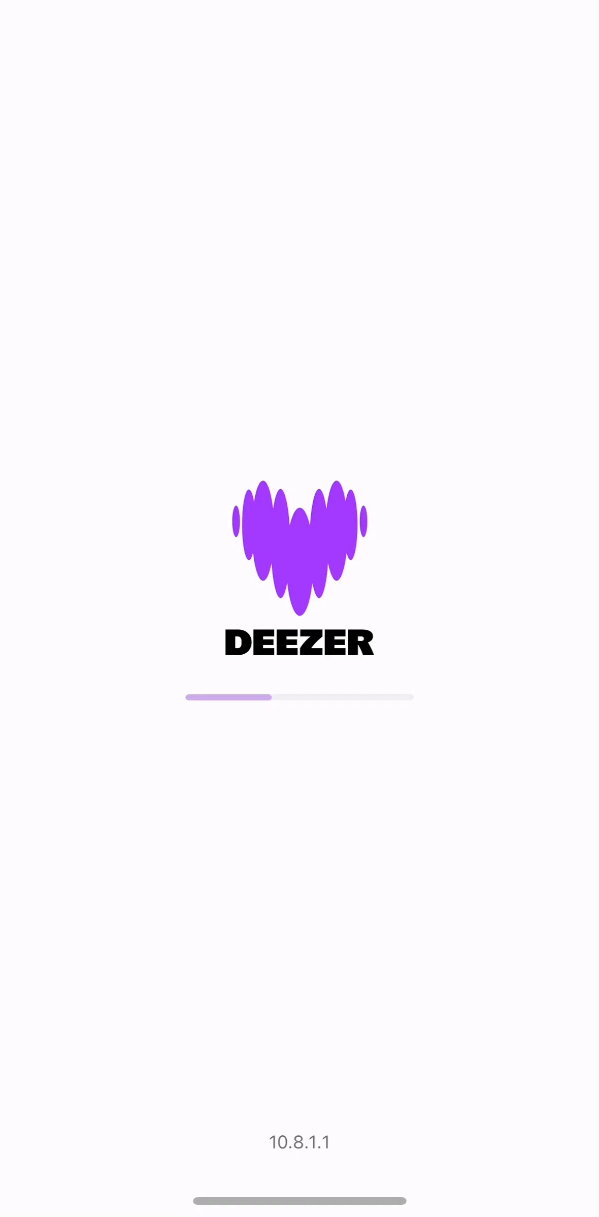 Deezer Screen screen in the Onboarding flow