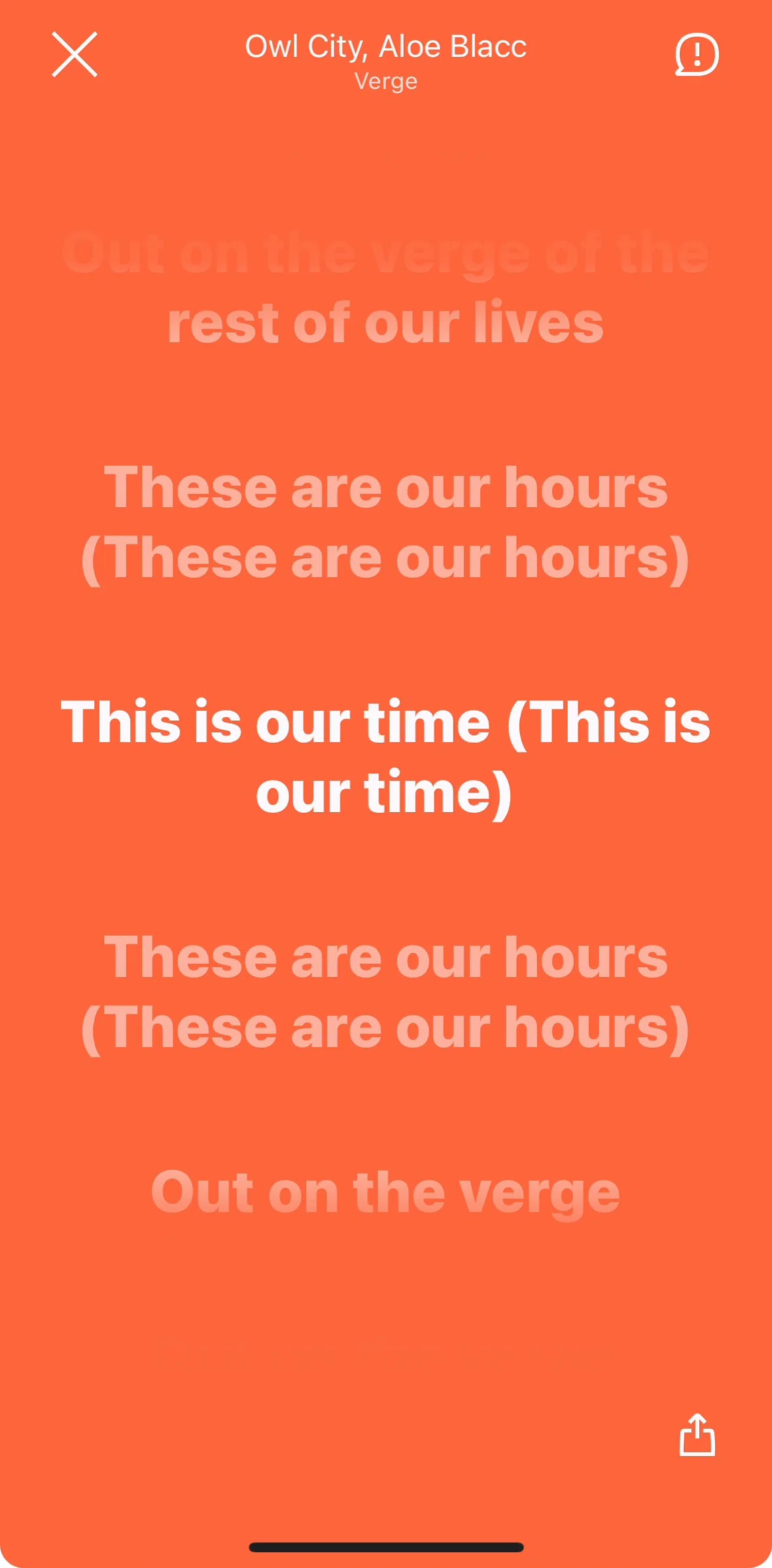 Deezer Screen screen in the Reporting a problem (song lyrics) flow