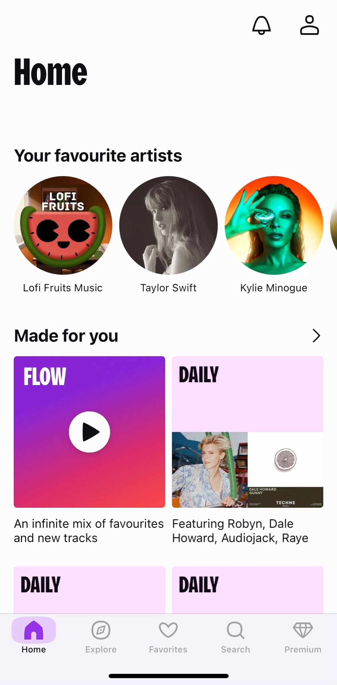 Deezer Screen screen in the Subscribing to Deezer Premium flow