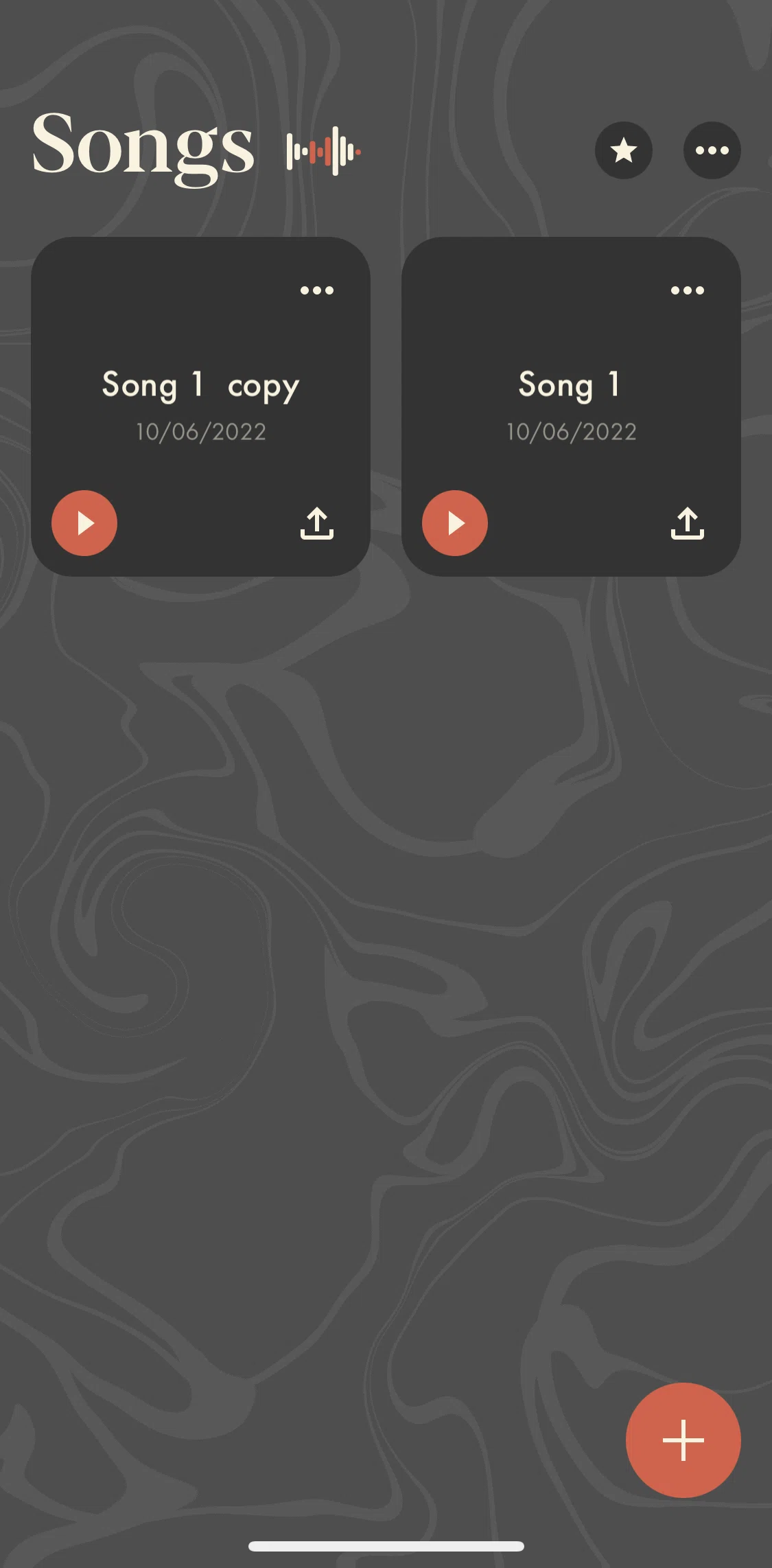 Demo Screen screen in the Deleting a song from library flow