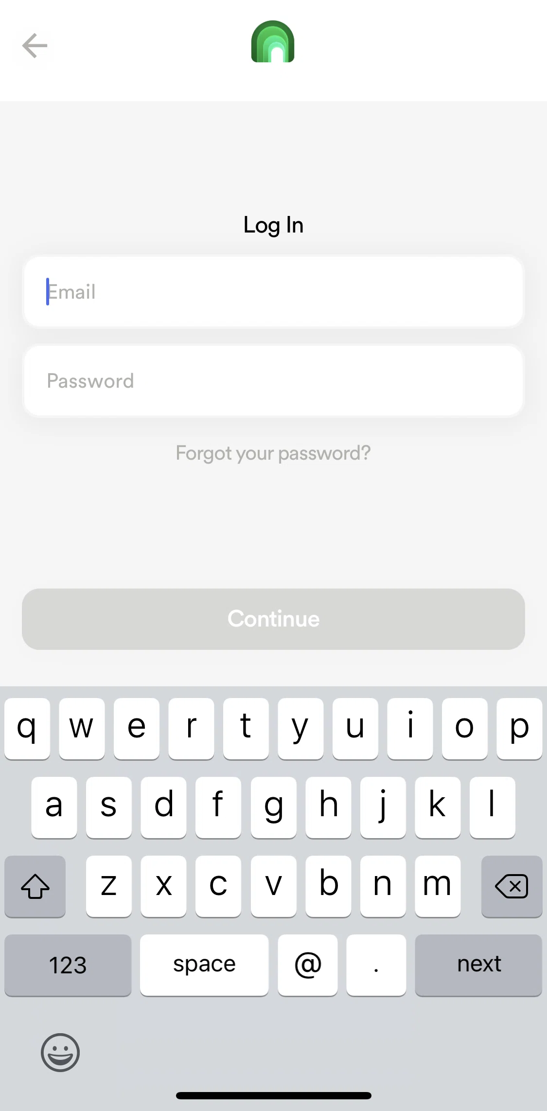 Dharma Screen screen in the Recovering smart wallet flow