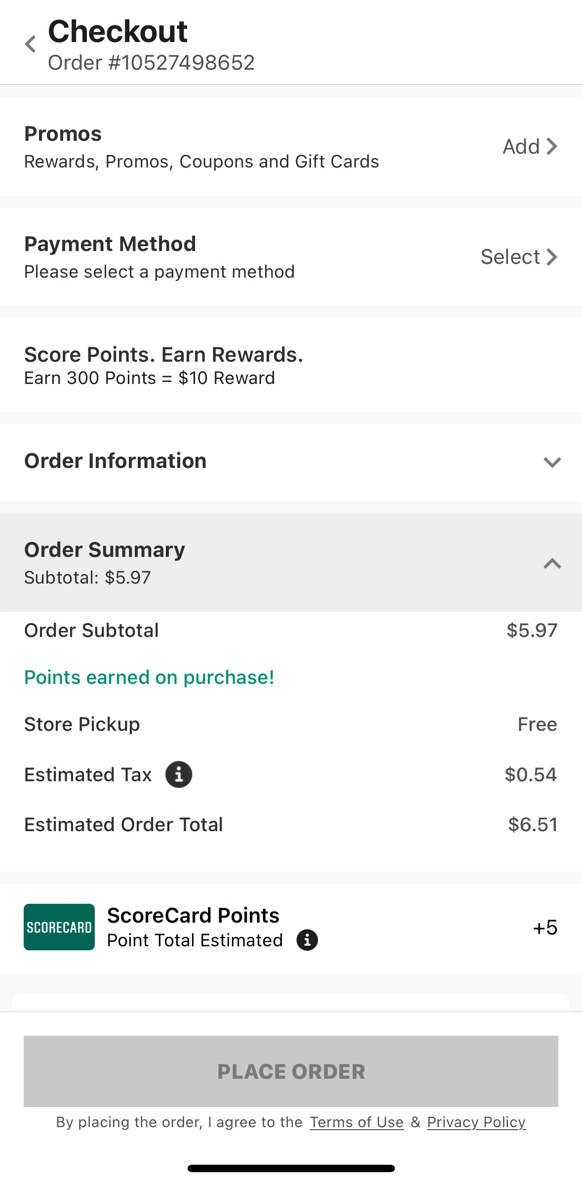 DICK’S Sporting Goods Screen screen in the Apply a gift card flow
