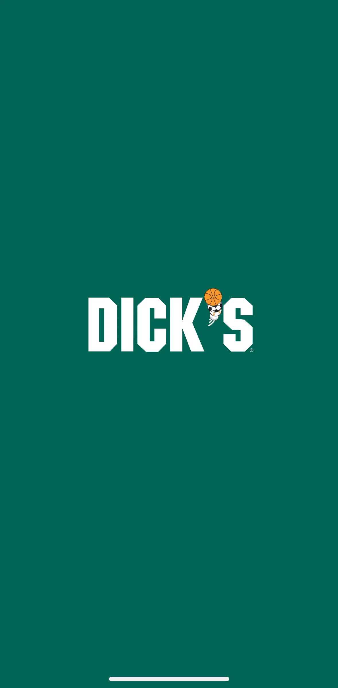 DICK’S Sporting Goods Screen screen in the Onboarding flow