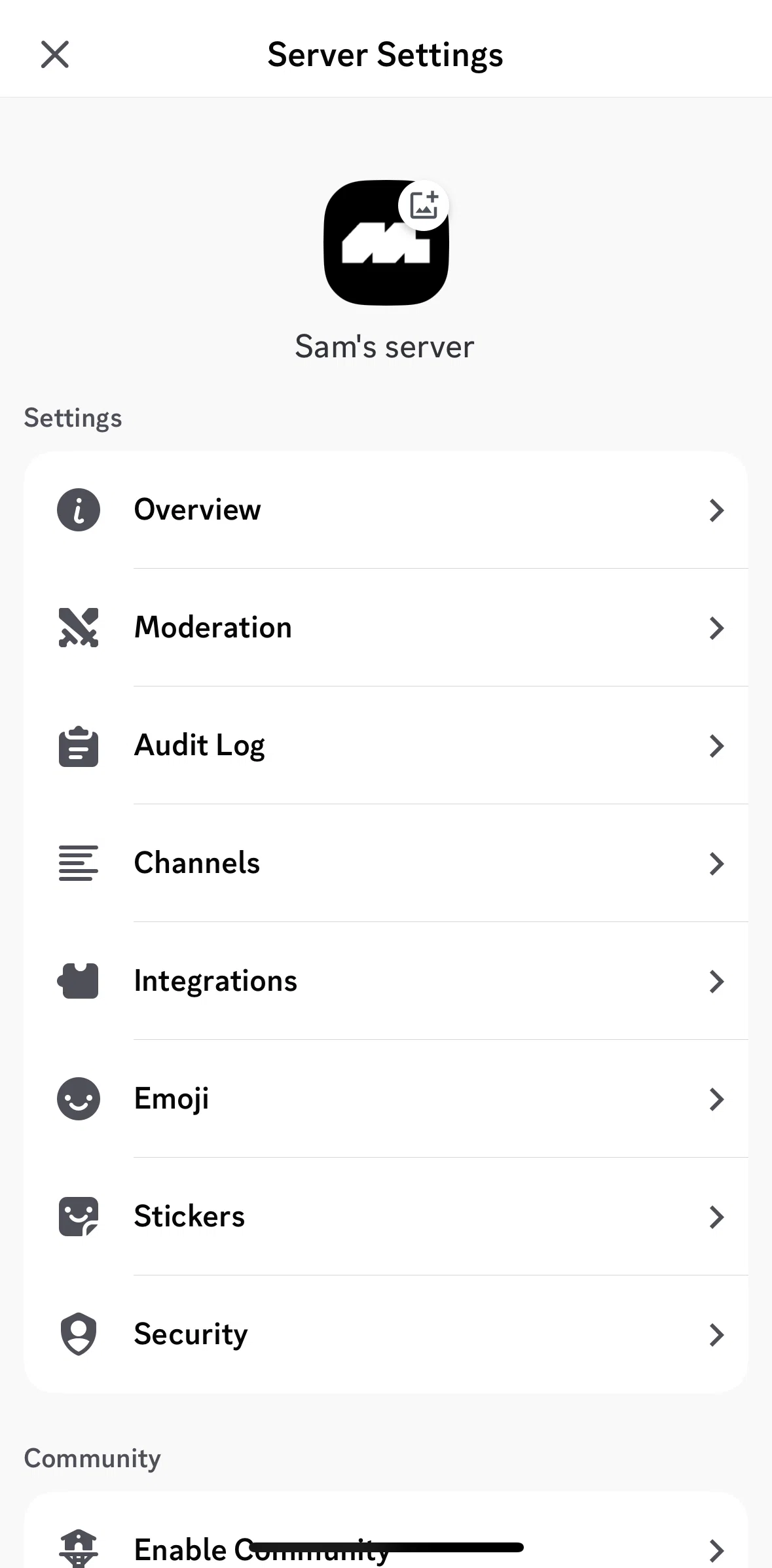 Discord Screen 1 screen in the Overview flow