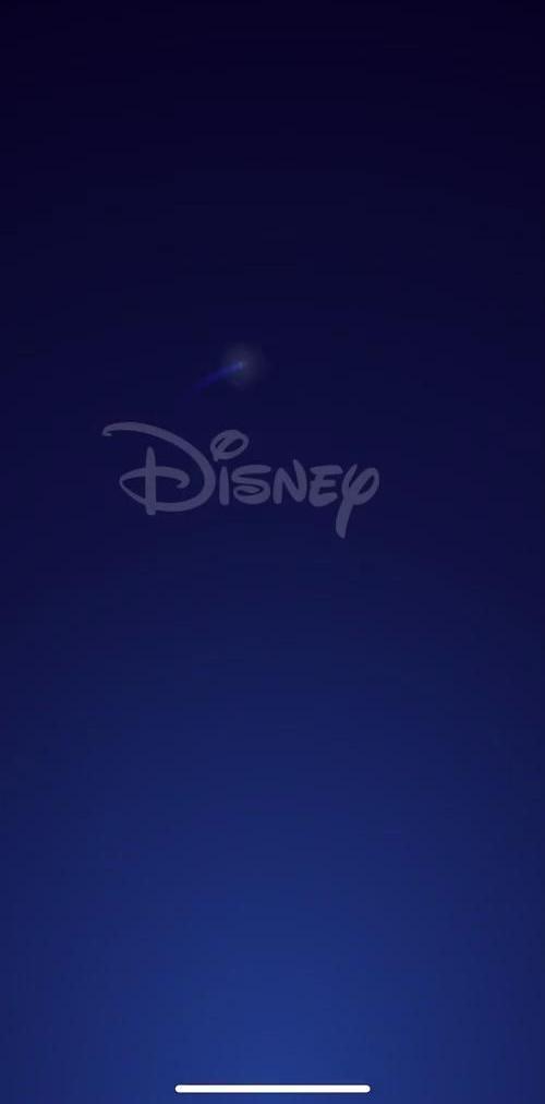 Disney Plus Splash screen screen in the Onboarding flow
