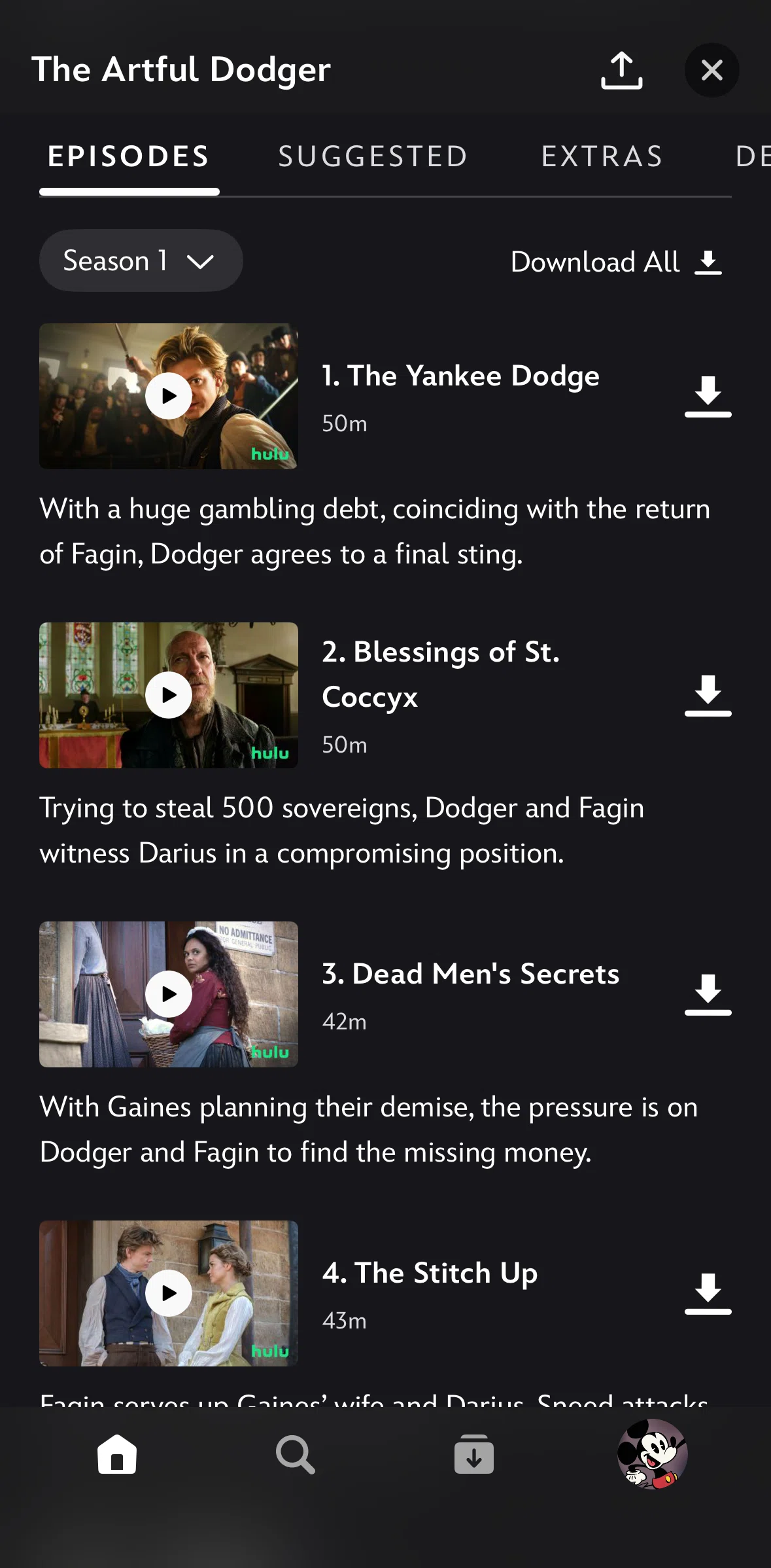 Disney+ Screen screen in the Changing seasons flow