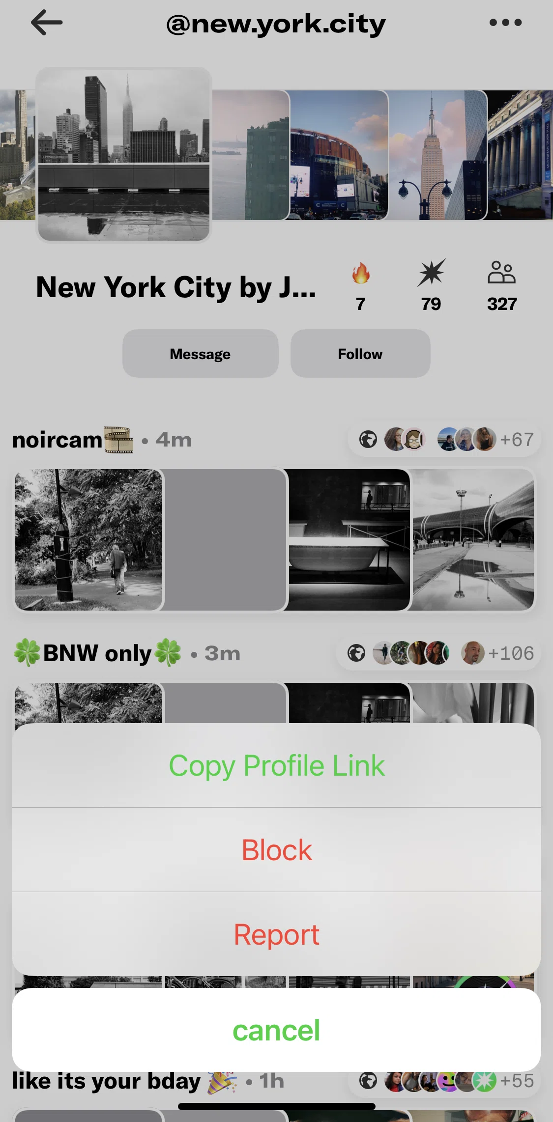 Dispo Screen screen in the Reporting a user flow