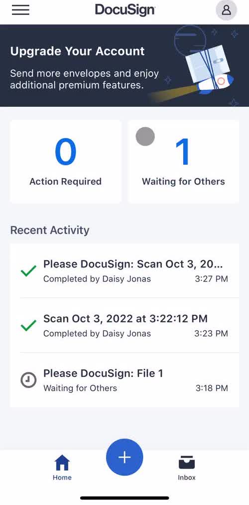 Docusign Requesting A Signature preview