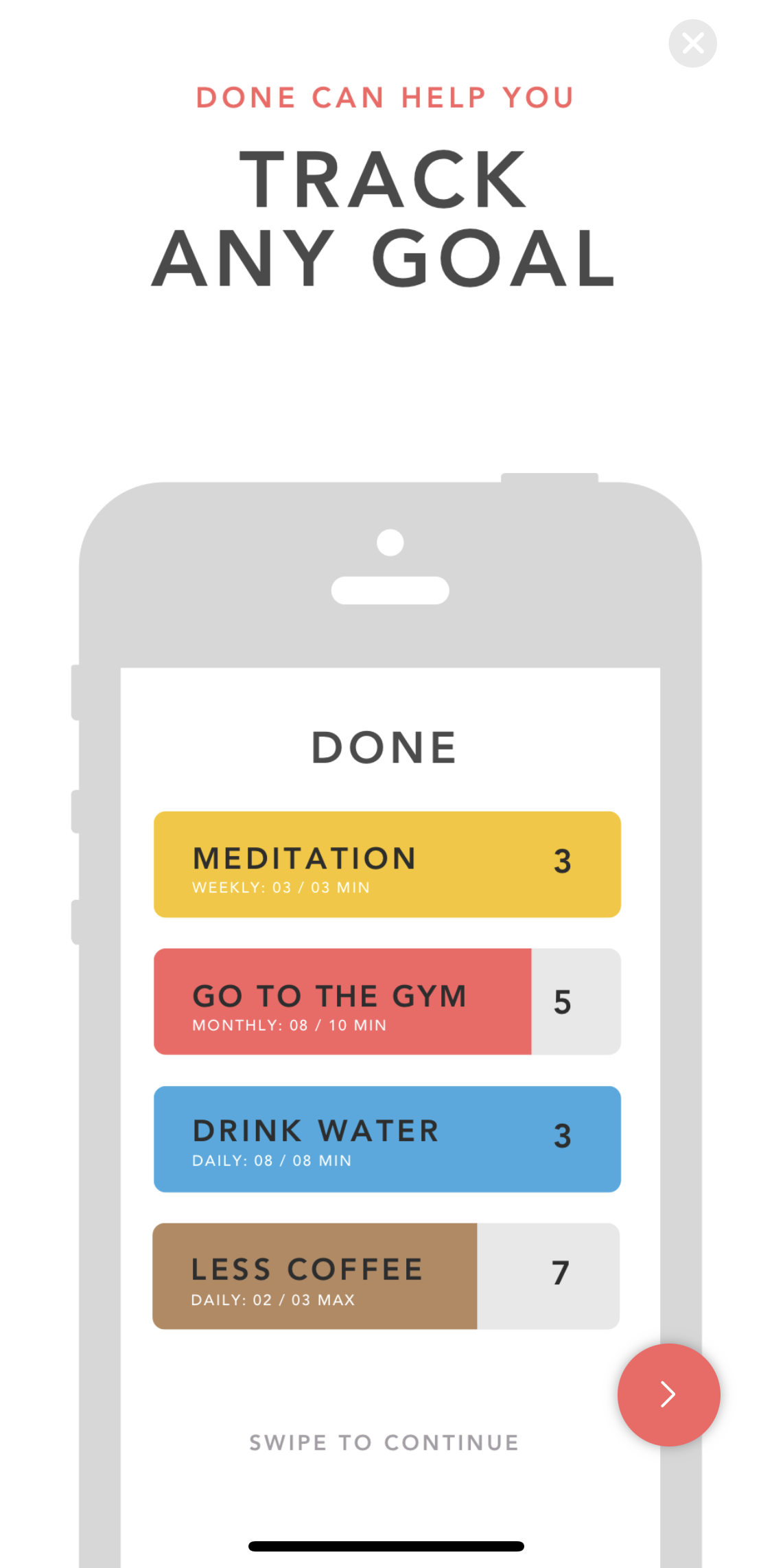 Done Start screen screen in the General Browsing flow