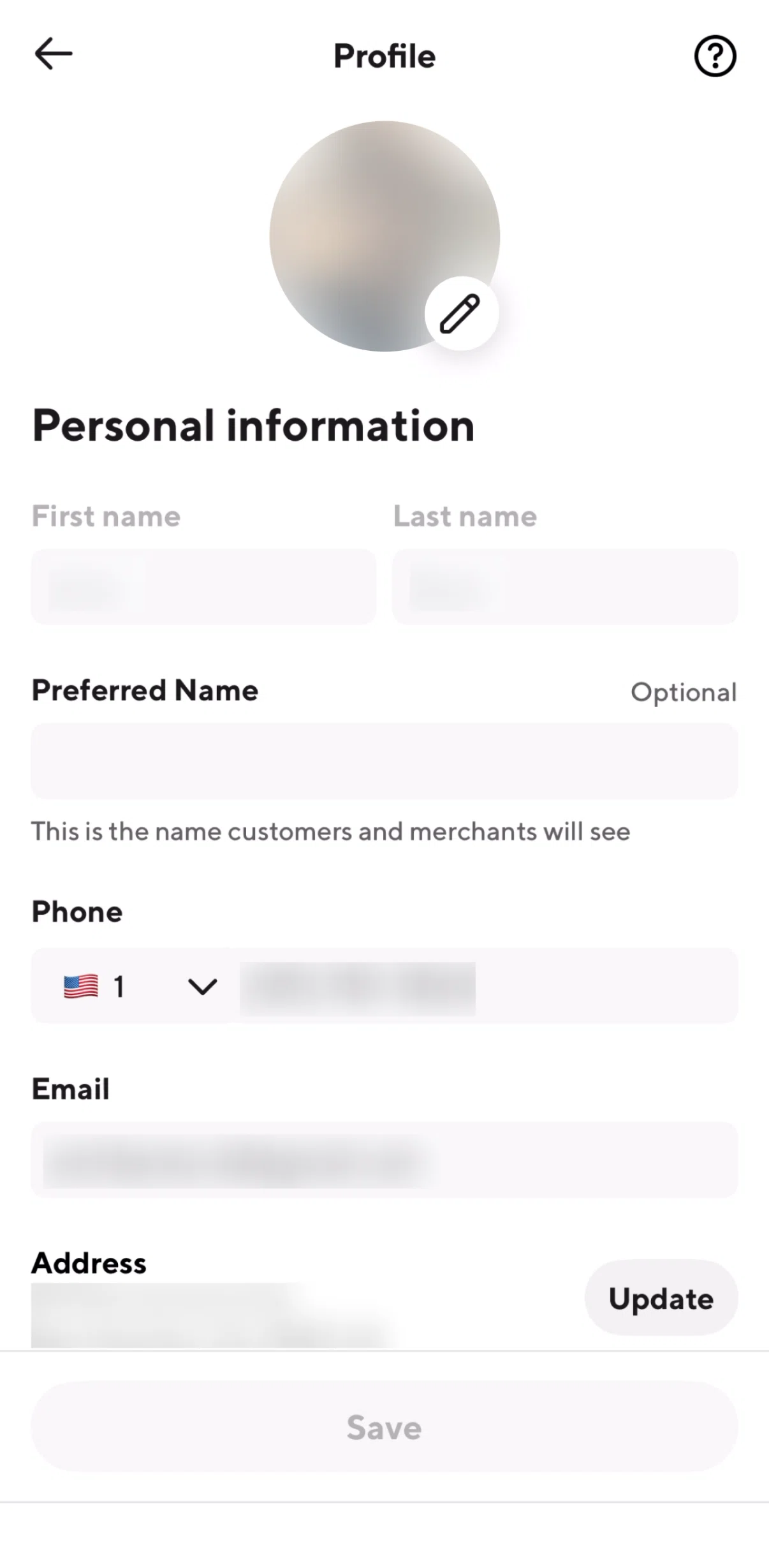 Doordash Dasher Screen screen in the Uploading a profile picture flow