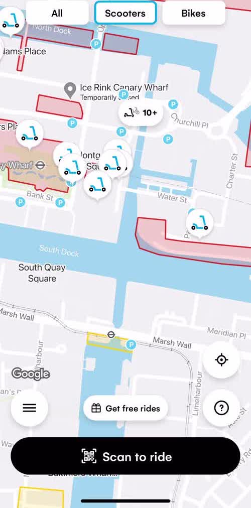 Dott Browse map screen in the General Browsing flow