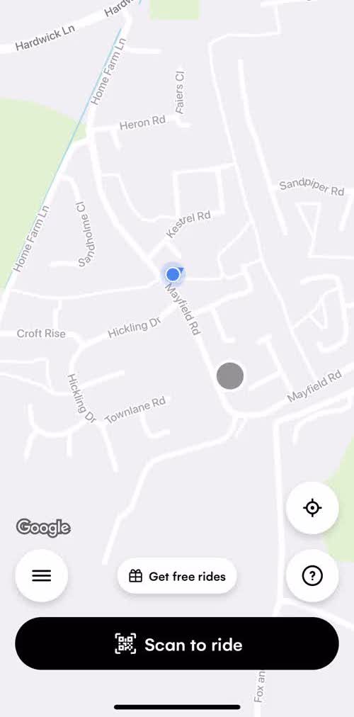Dott Browse map screen in the Inviting People flow