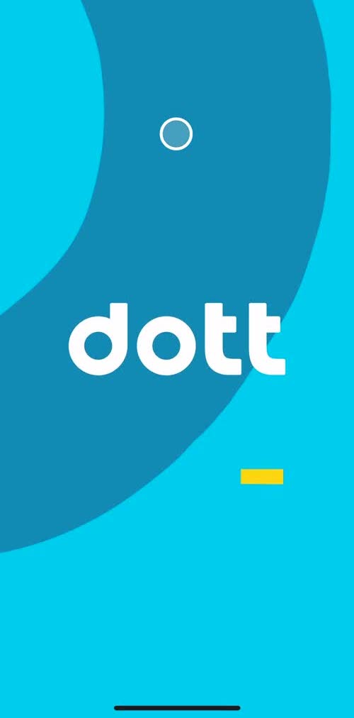Dott Splash screen screen in the Onboarding flow
