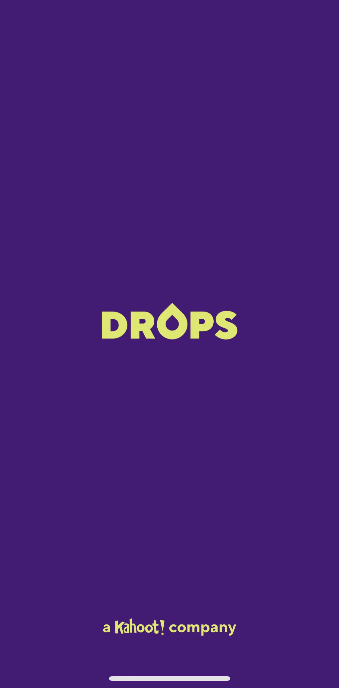 Drops Screen screen in the Logging in flow
