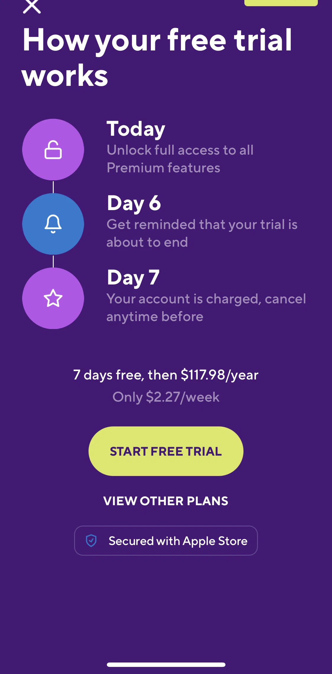 Drops Screen screen in the Subscribing to Drops premium flow