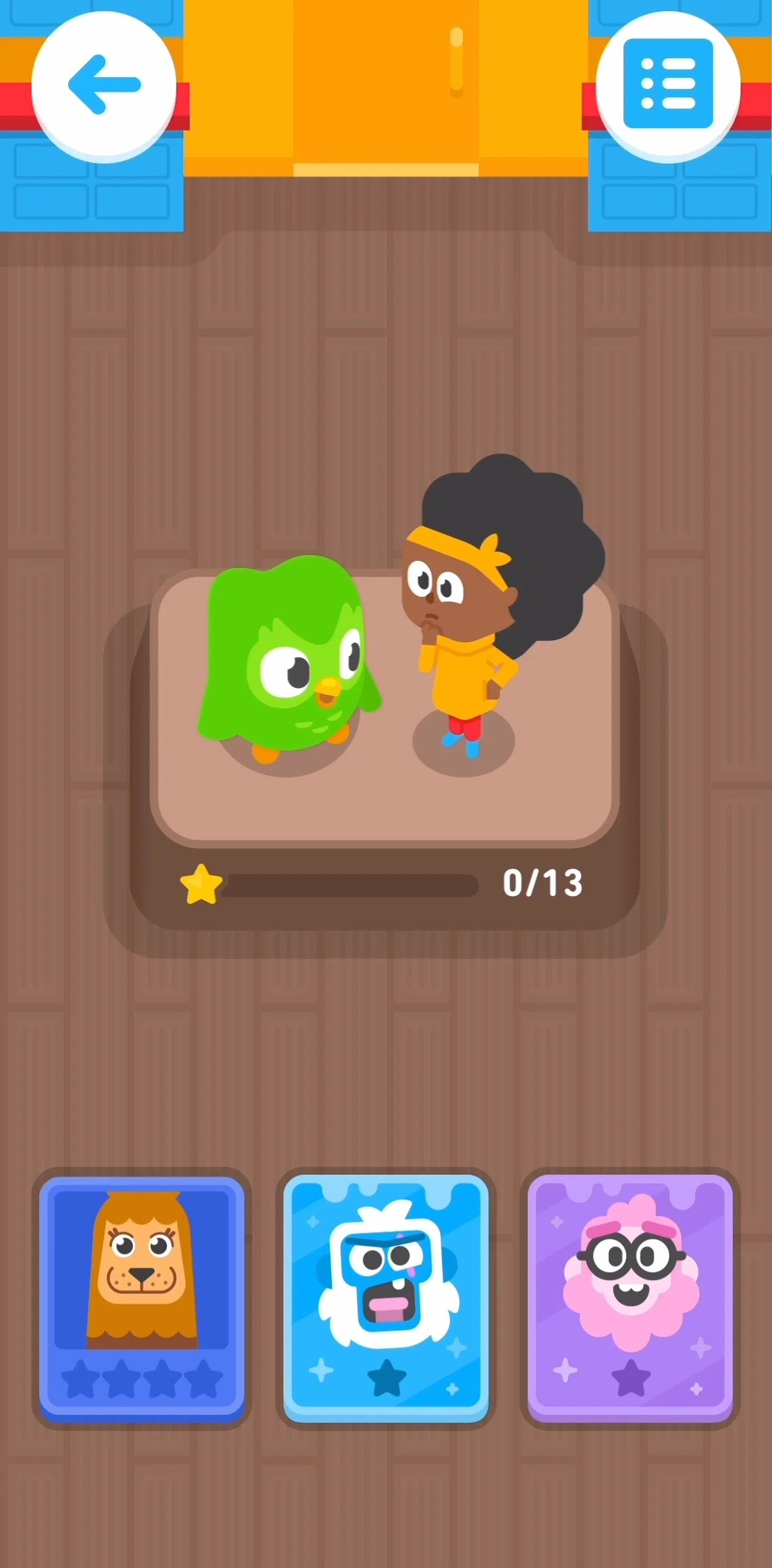 Duolingo ABC Screen screen in the Completing a spelling lesson flow