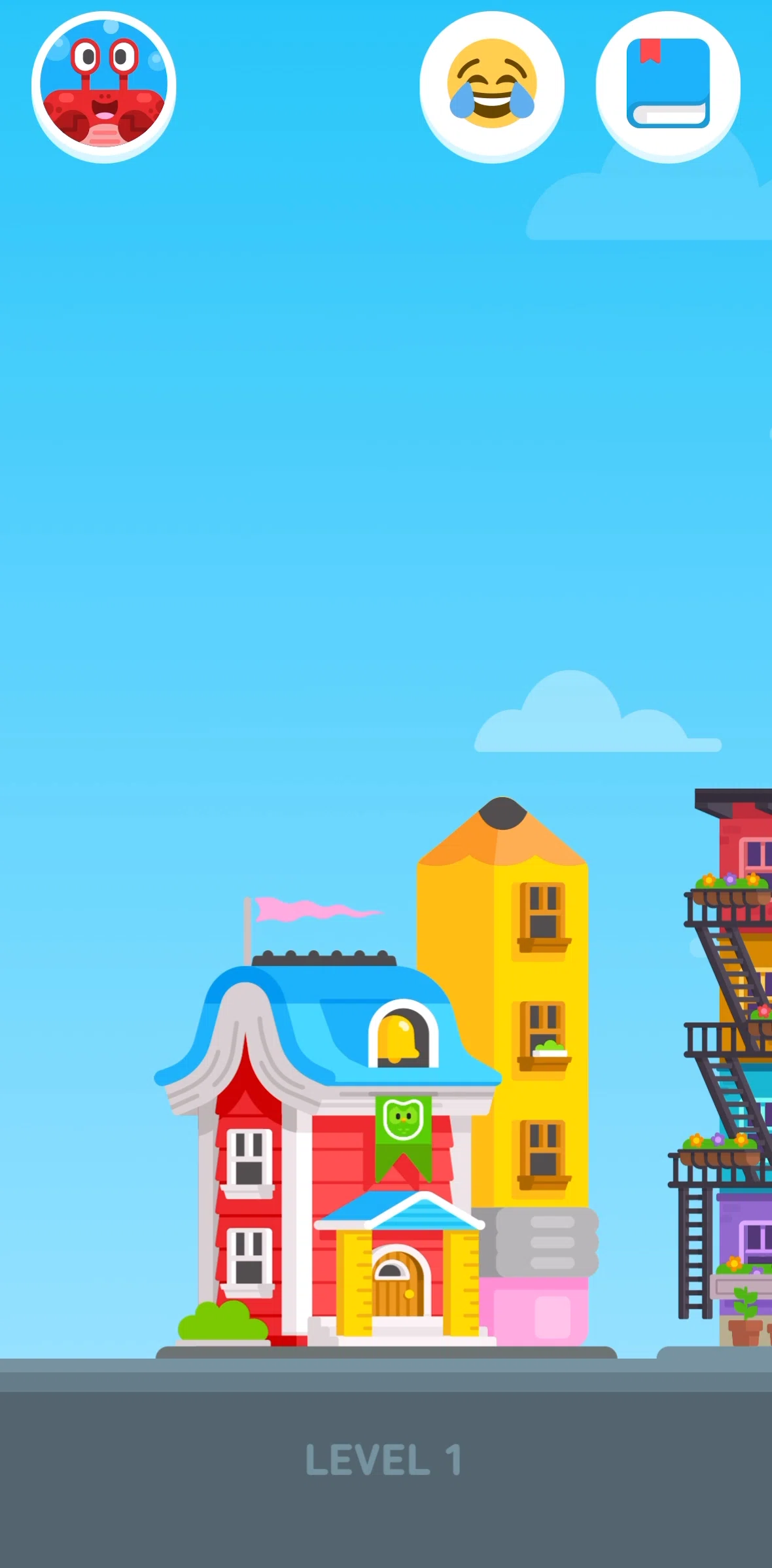 Duolingo ABC Screen screen in the Level detail (other levels) flow
