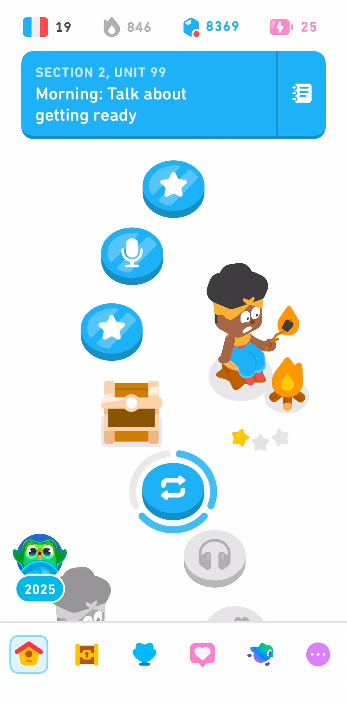 Duolingo Screen screen in the Profile flow