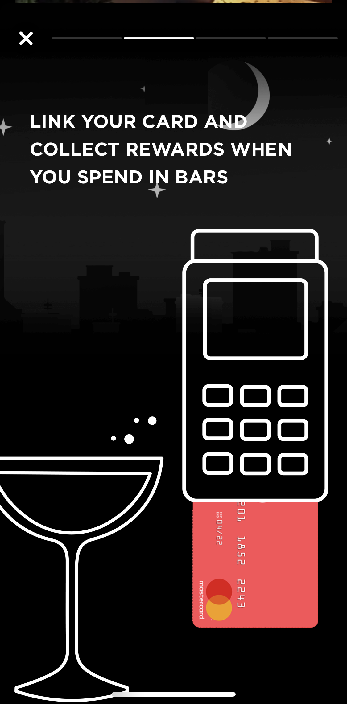Dusk Welcome slides screen in the General Browsing flow