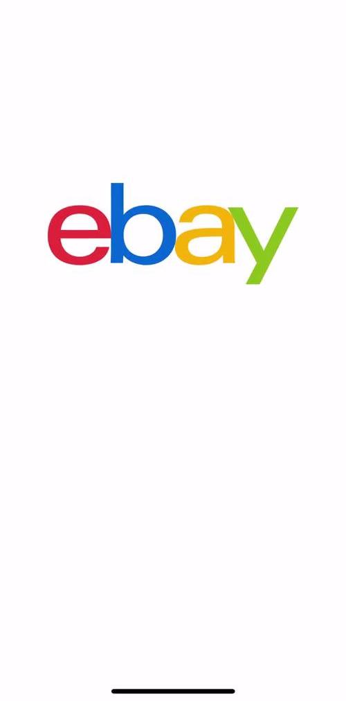Ebay Splash screen screen in the Signing Up flow