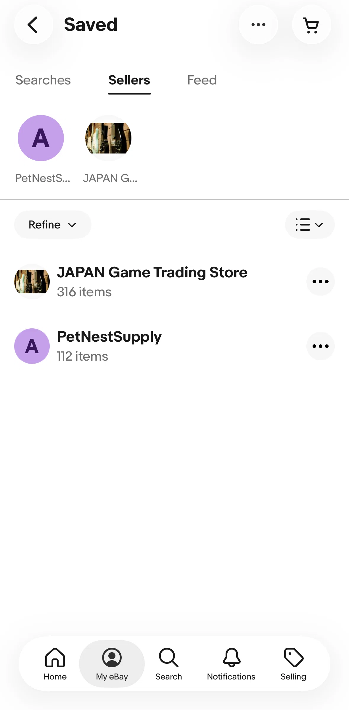 Ebay Screen screen in the Subscribing to a newsletter flow