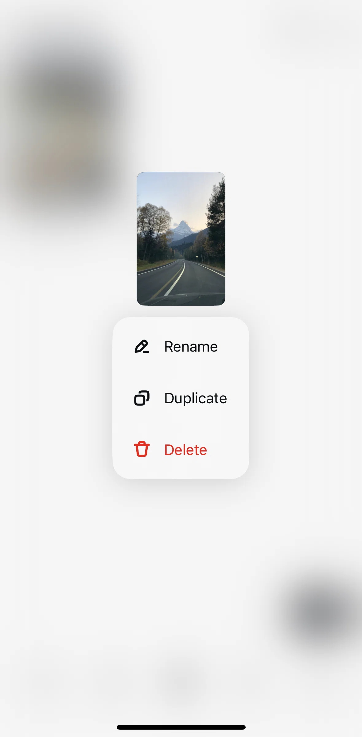 Edits Screen screen in the Deleting a project flow