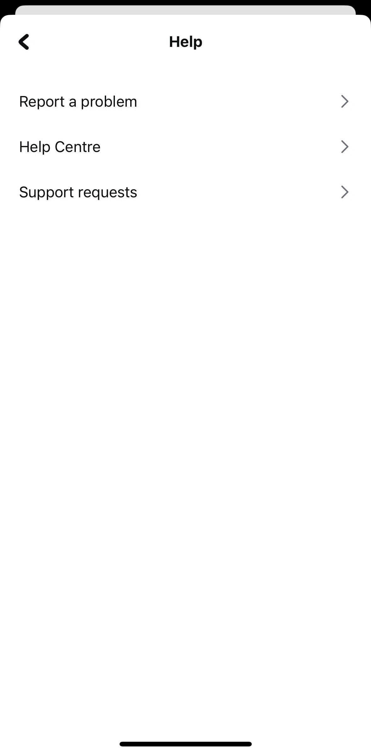 Edits Screen screen in the Reporting a problem flow