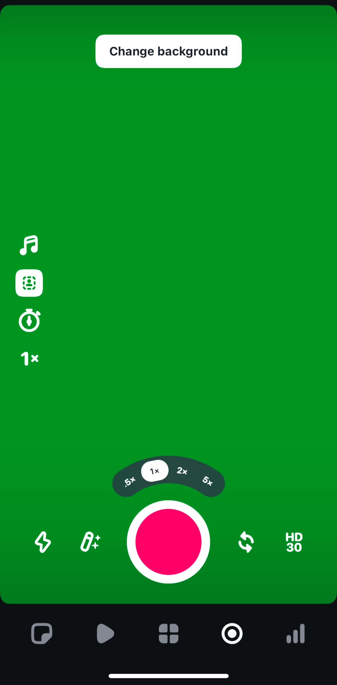 Edits Screen screen in the Updating a background flow