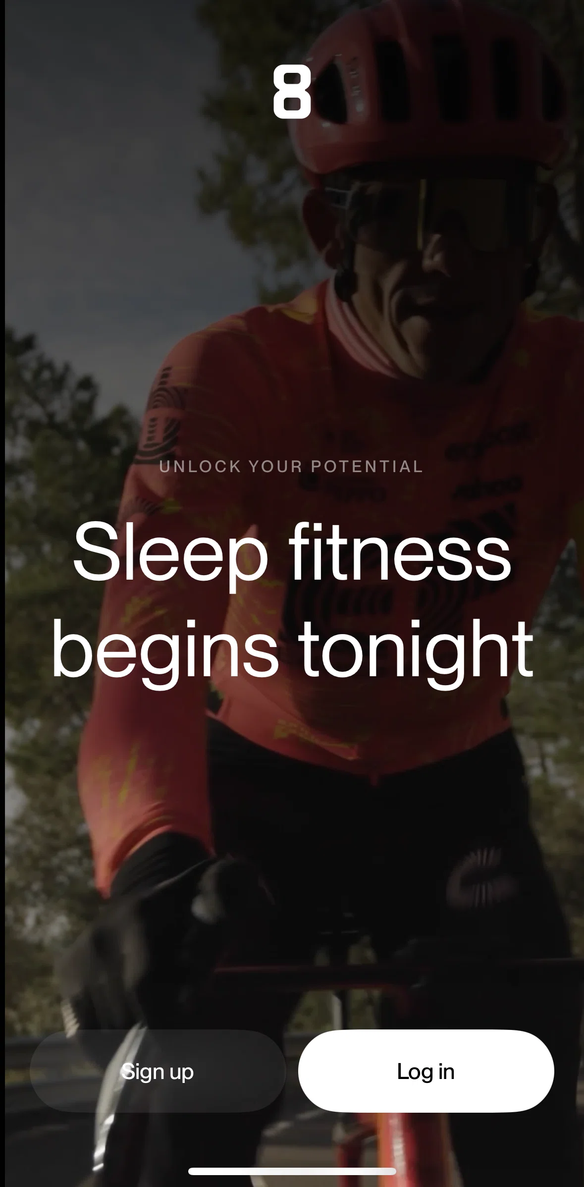 Eight Sleep Screen screen in the Logging in flow