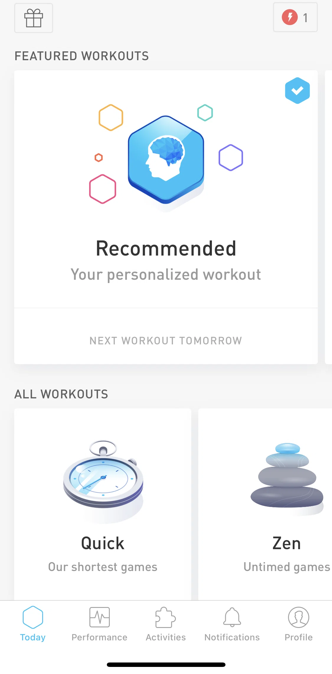 Elevate Screen screen in the Daily streak flow