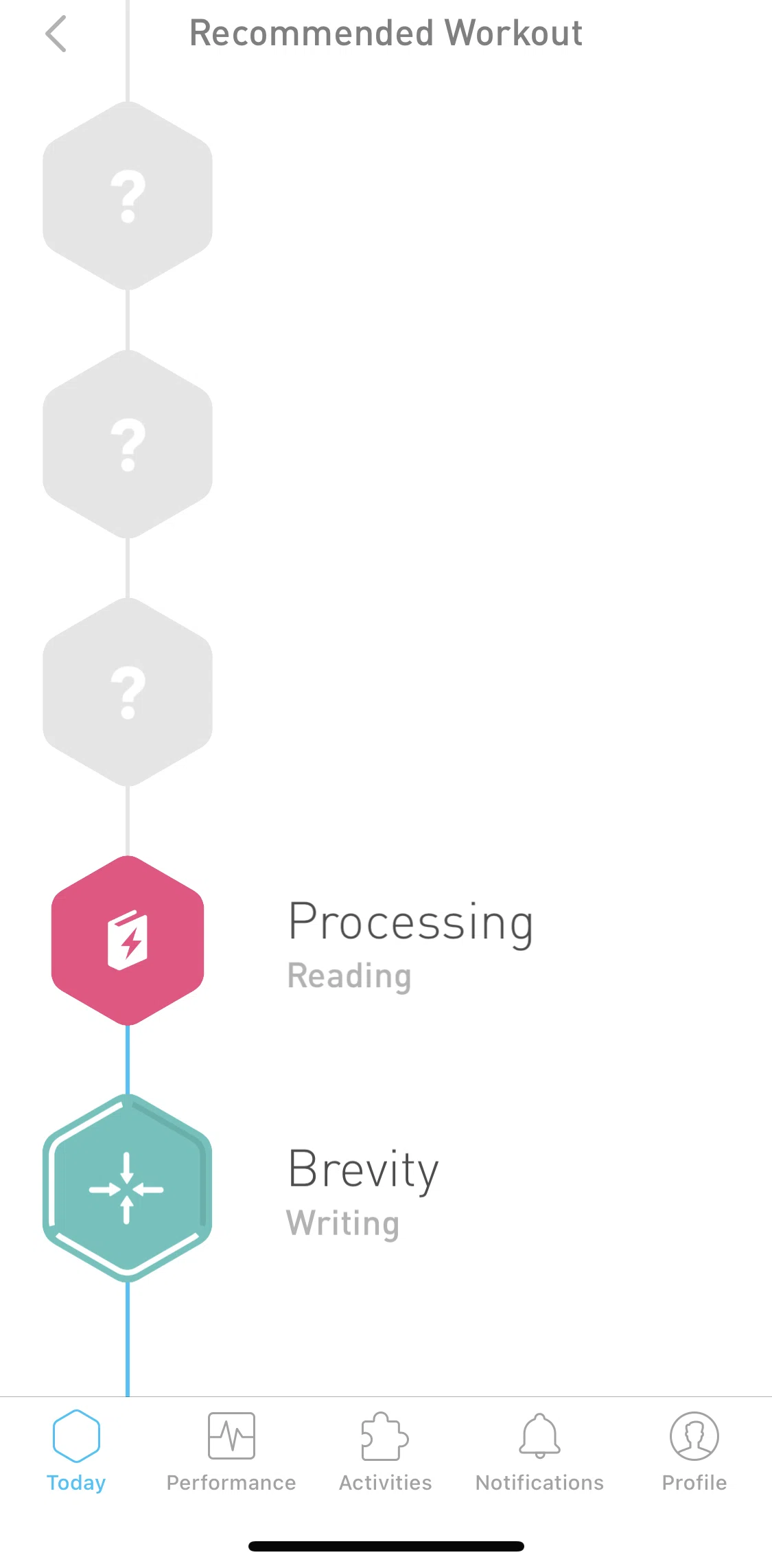 Elevate Screen screen in the Processing flow
