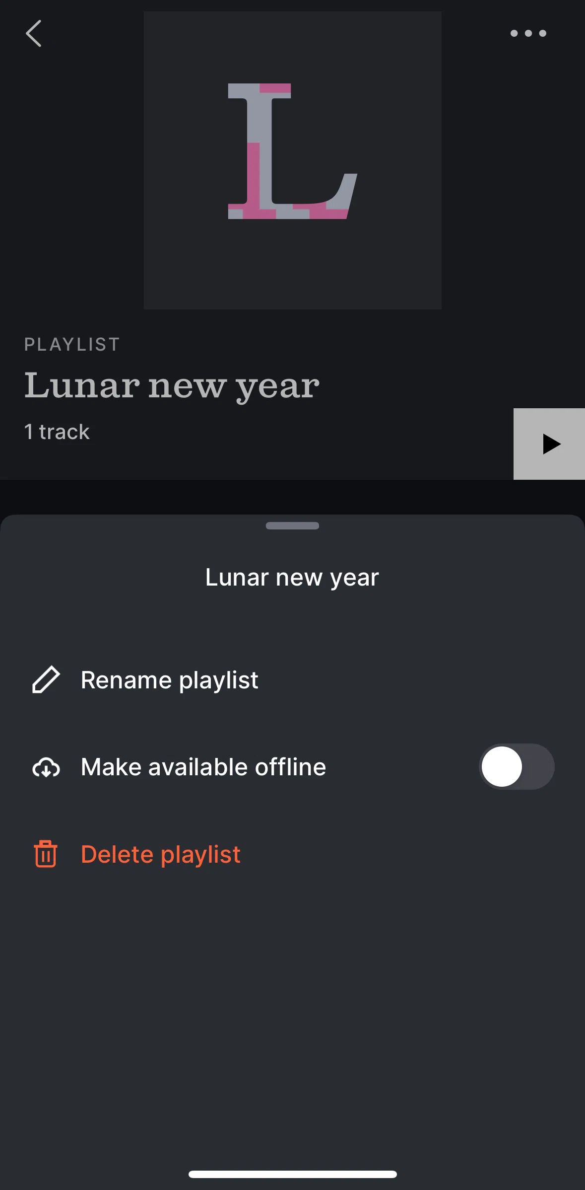 Epidemic Sound Screen screen in the Enabling available offline flow