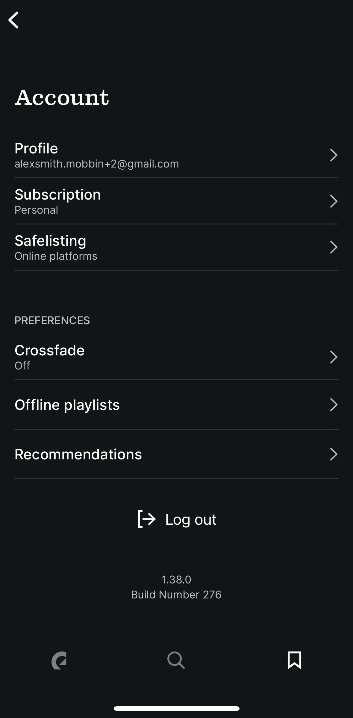 Epidemic Sound Screen screen in the Safelisting flow