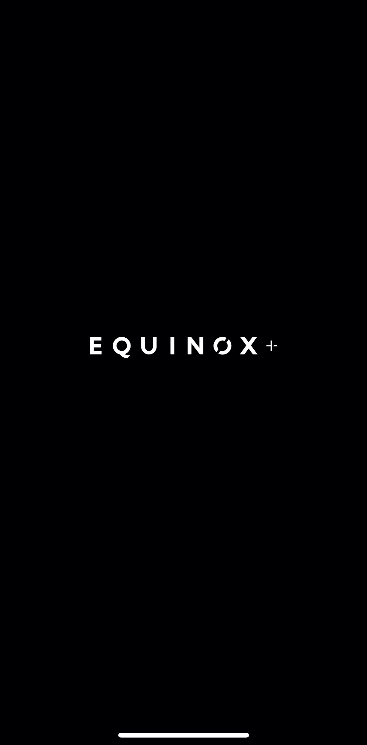 Equinox+ Screen screen in the Onboarding flow