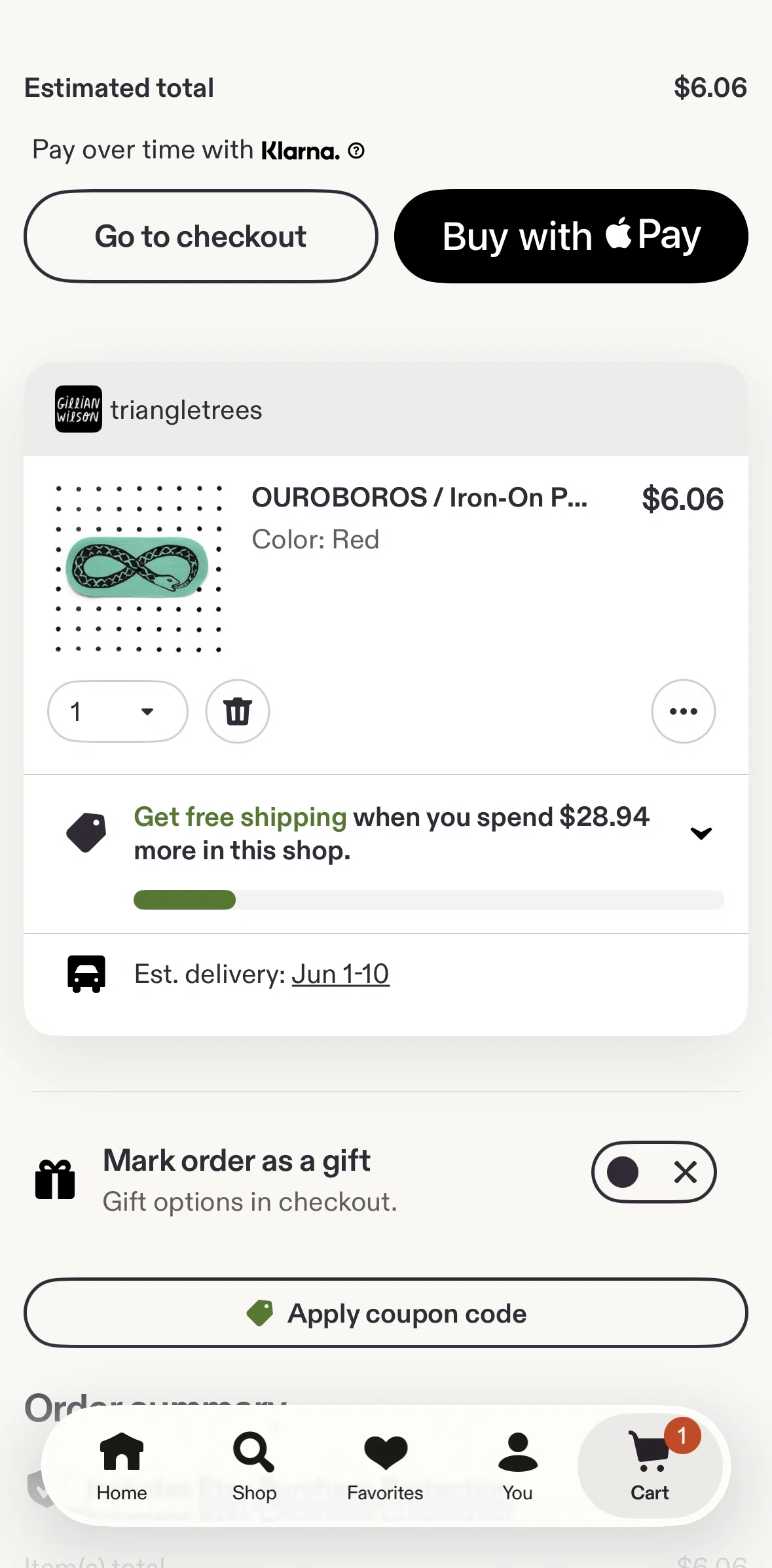 Etsy Screen screen in the Adding more items flow