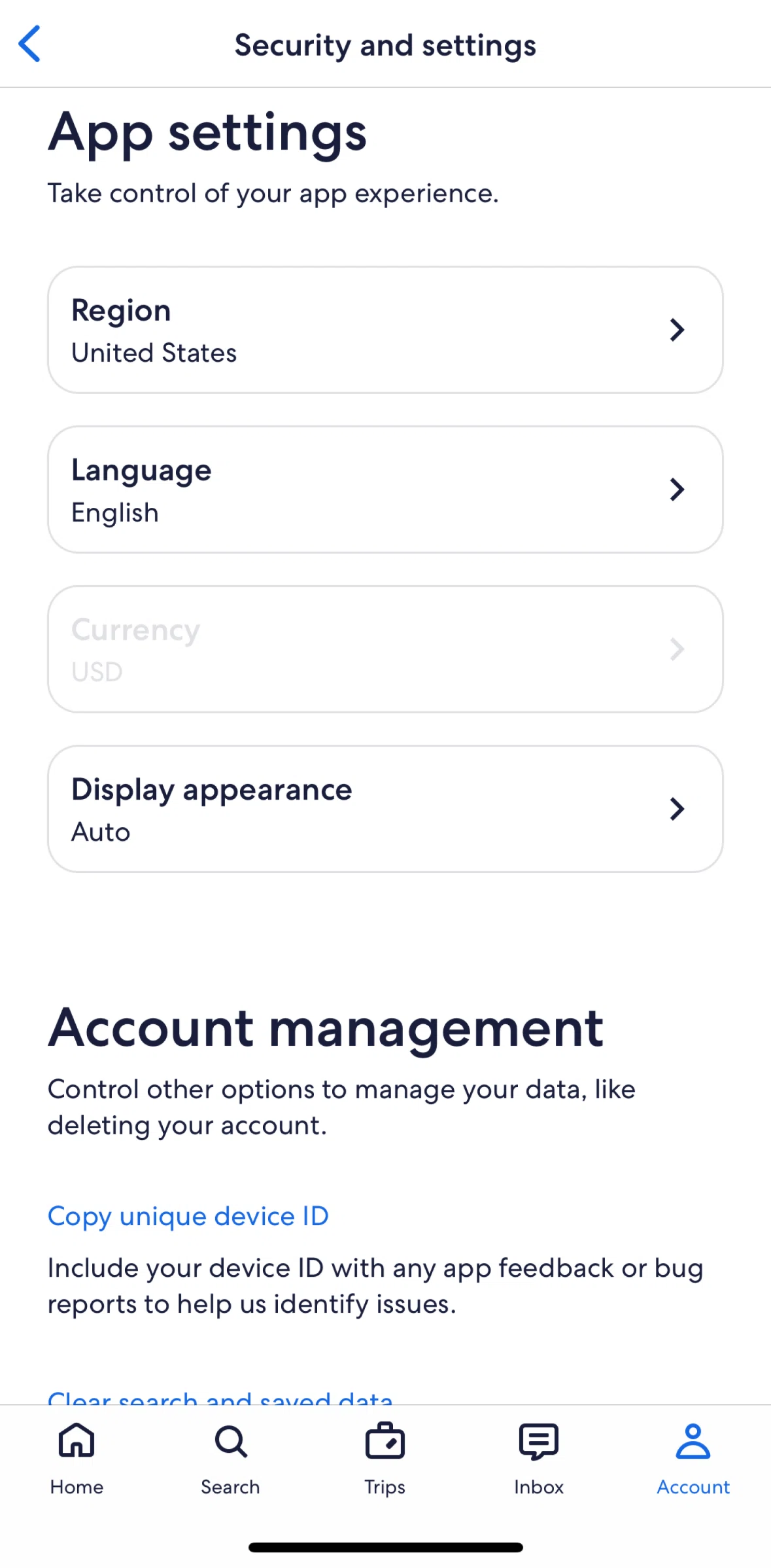 Expedia Screen screen in the Switching to dark mode flow
