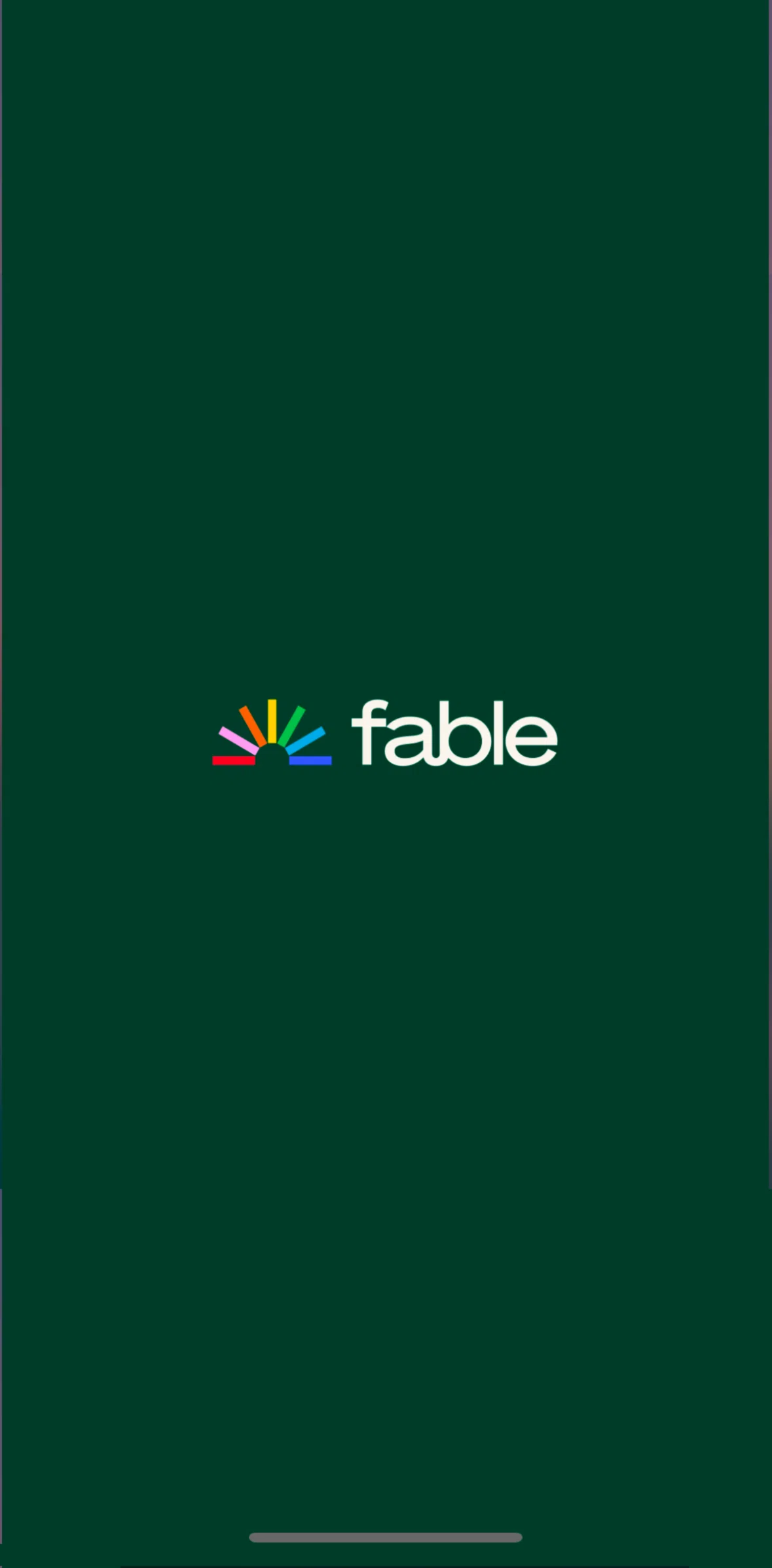 Fable Screen screen in the Onboarding flow