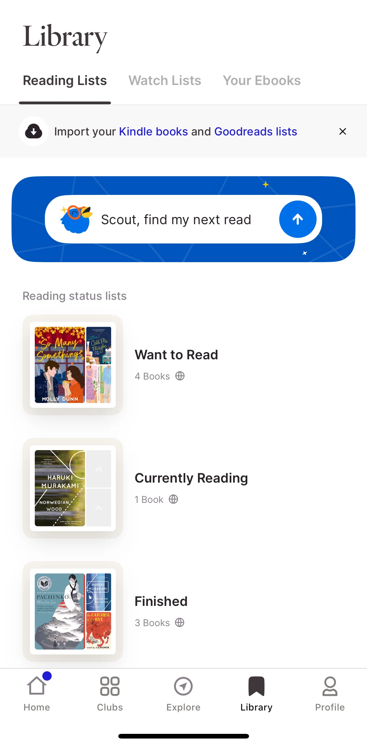 Fable Screen screen in the View list flow
