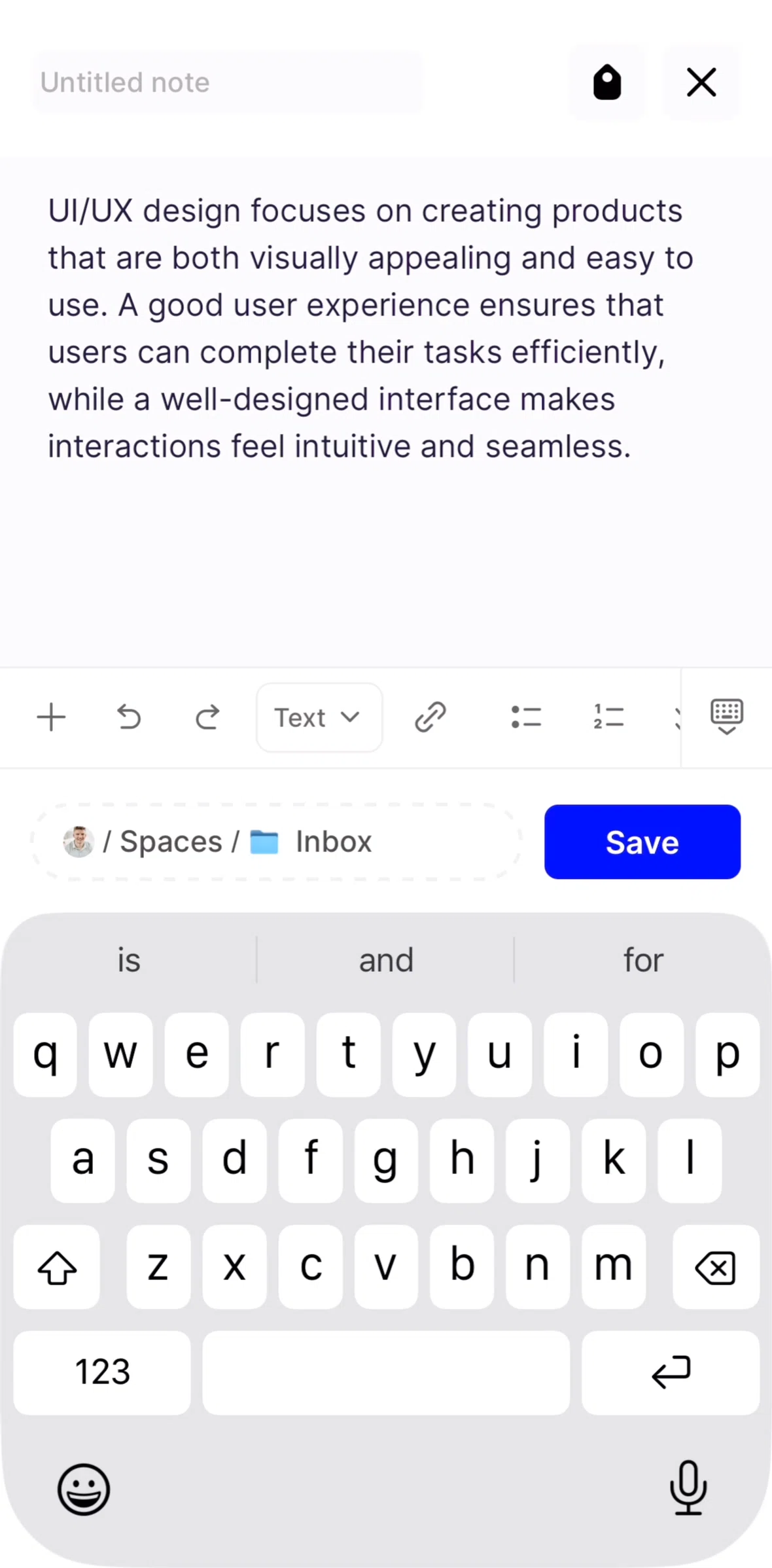 Fabric Screen screen in the Adding a header flow