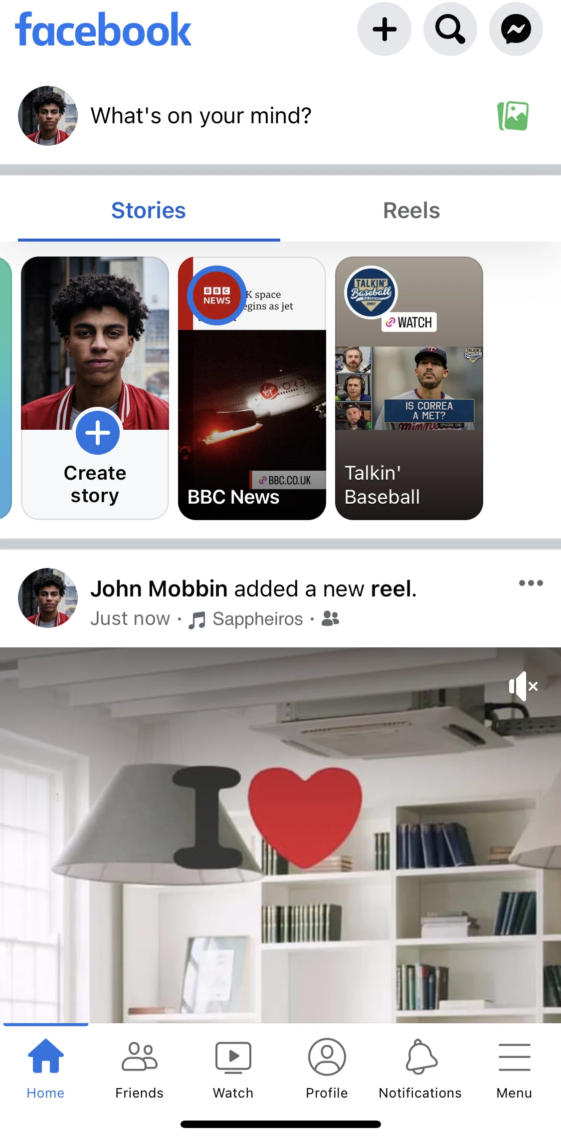 Facebook Screen 1 screen in the Customising shortcuts bar flow