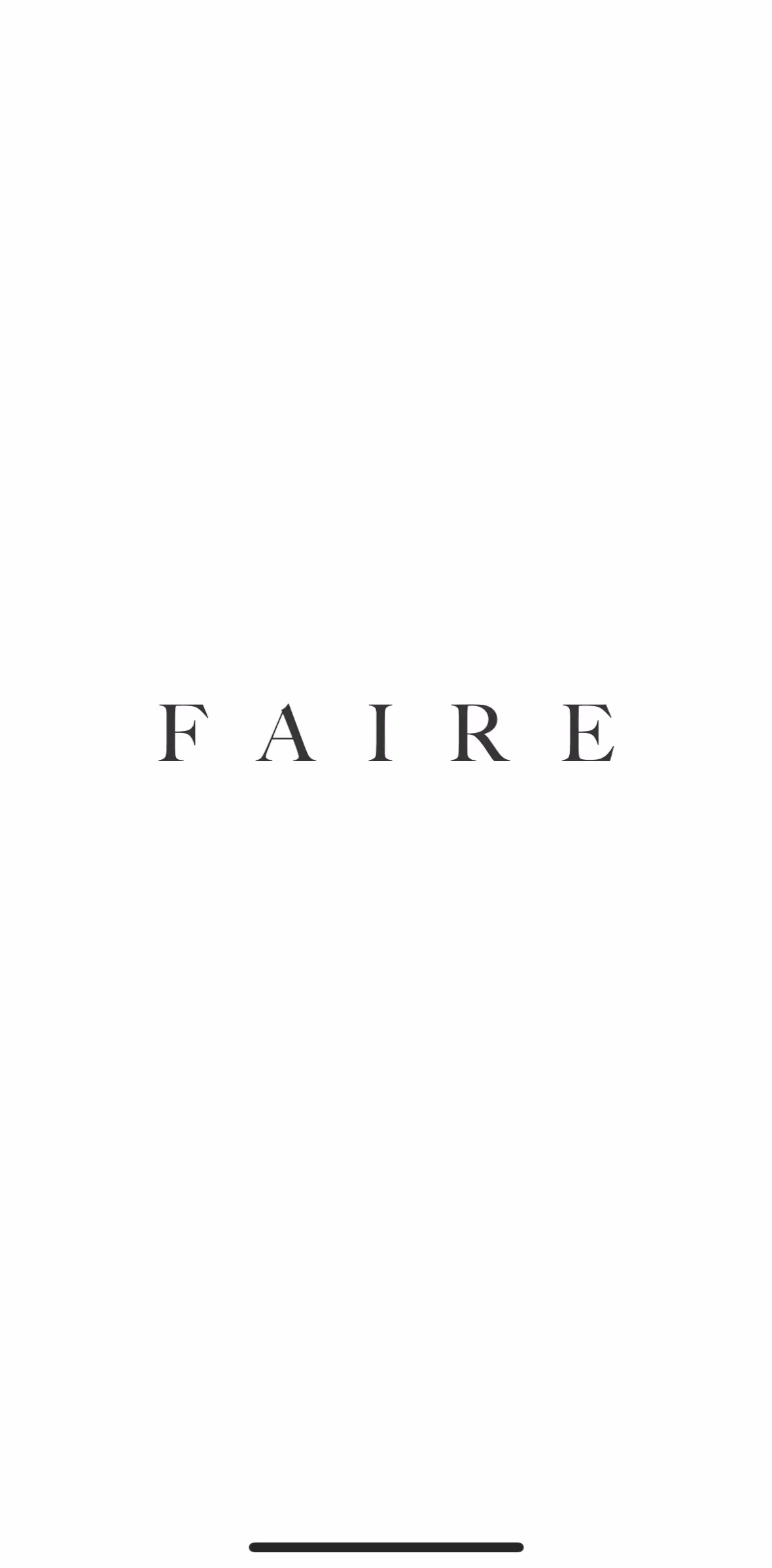Faire Wholesale Screen screen in the Onboarding flow