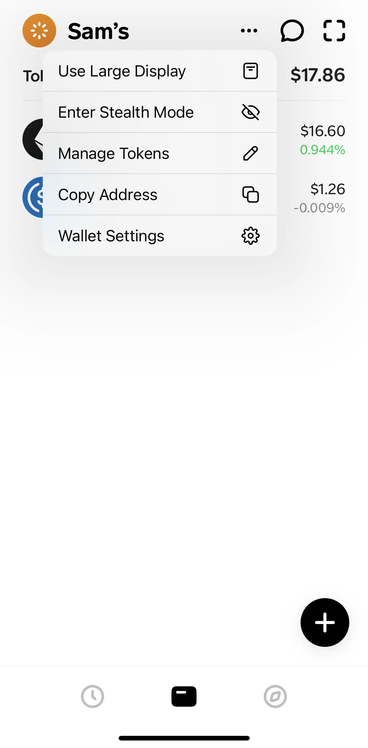 Family Screen screen in the Changing to large display flow