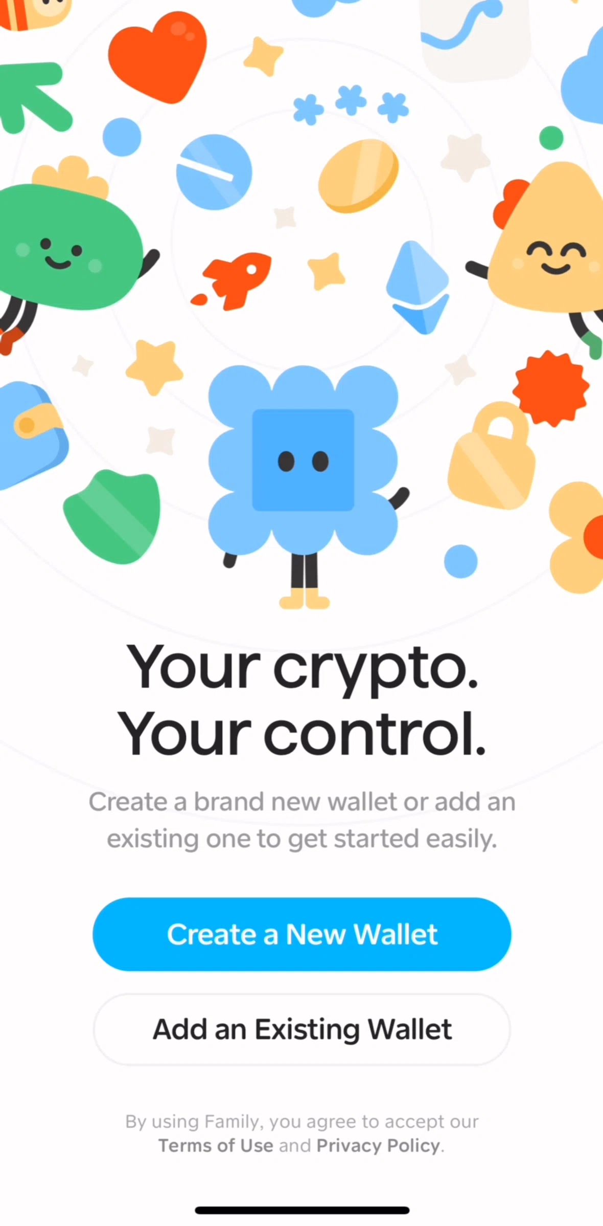 Family Screen screen in the Onboarding flow