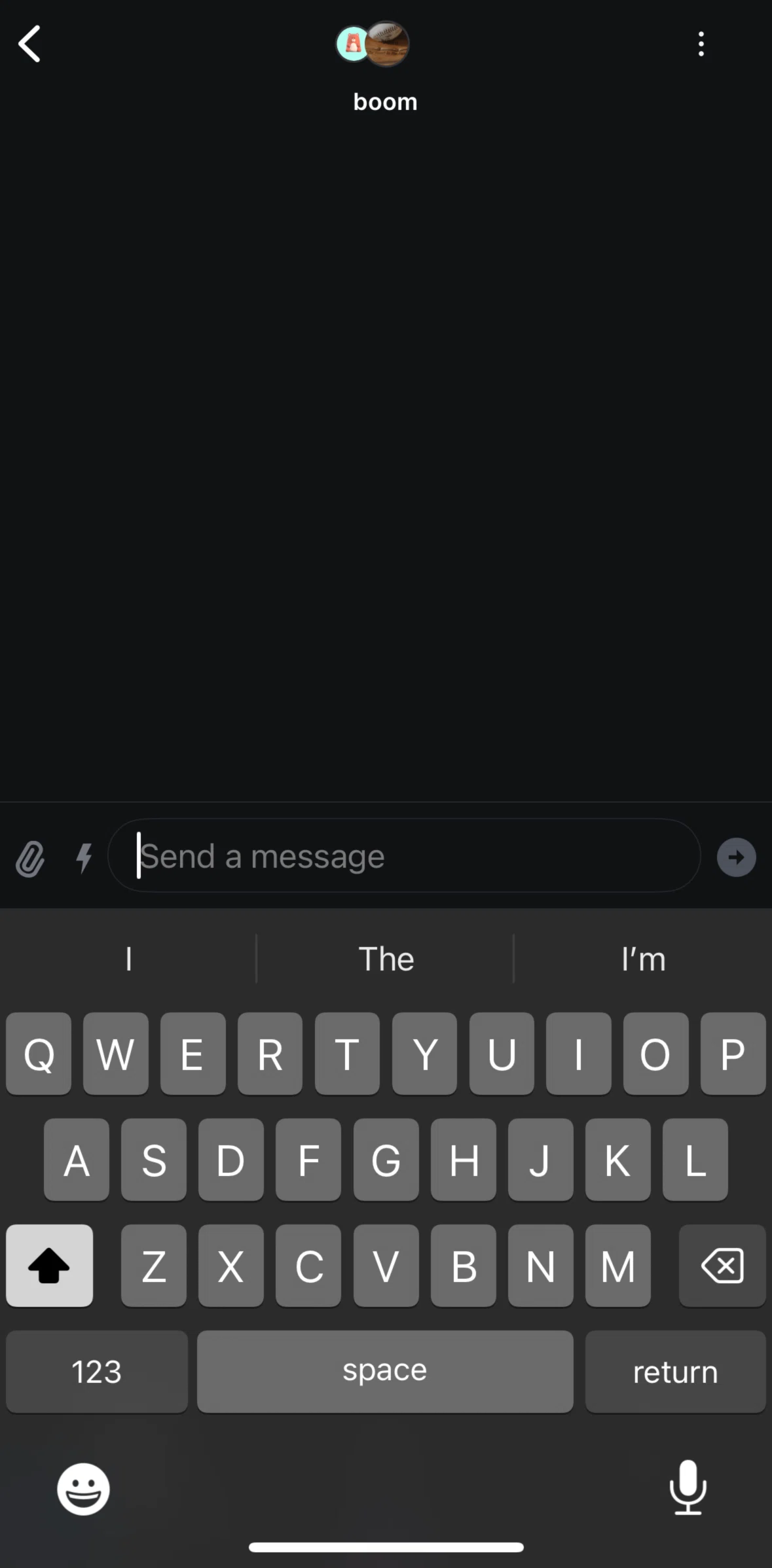 Fanatics Live Screen screen in the Deleting a group chat flow