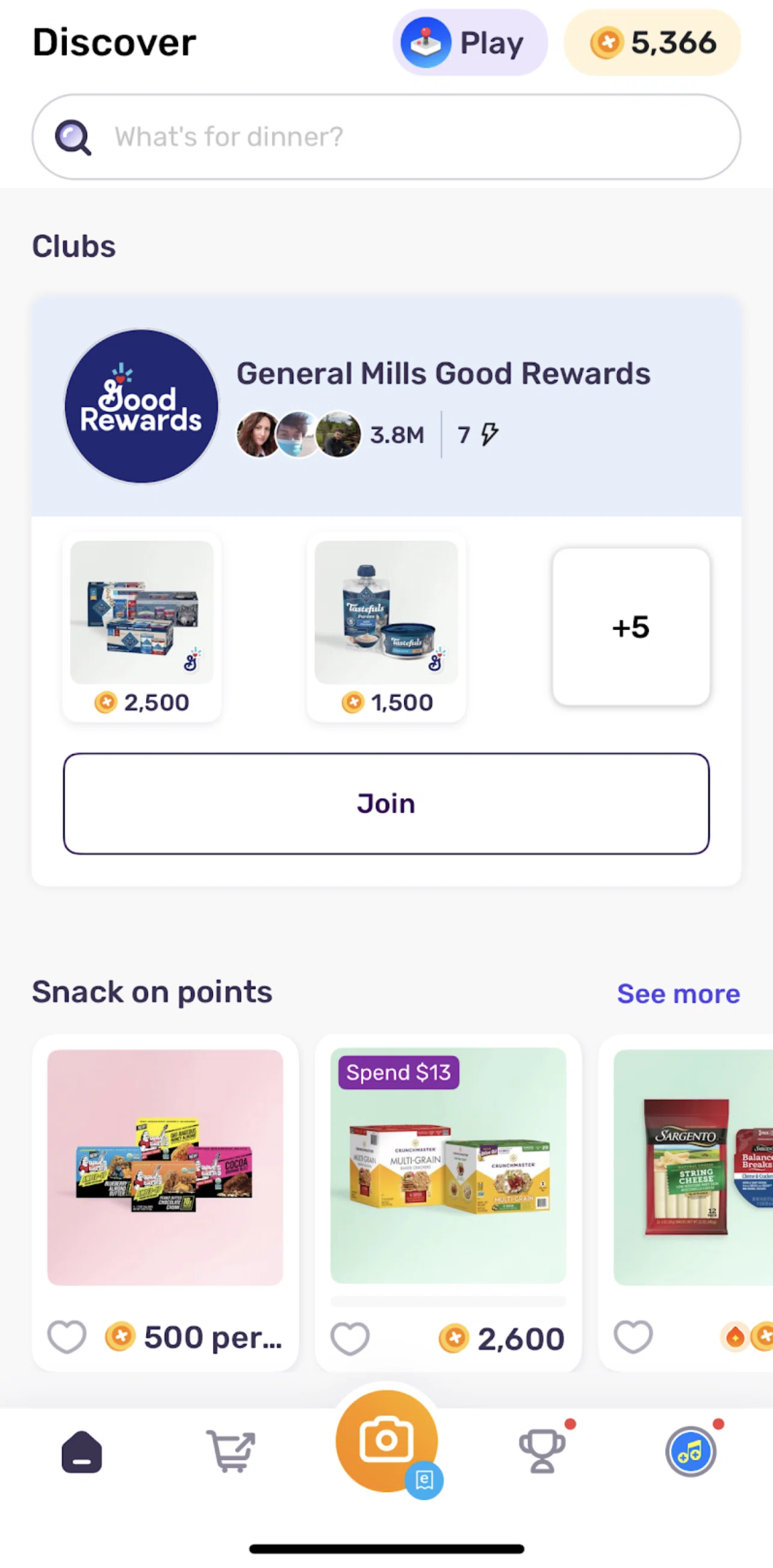 Fetch Screen screen in the Joining a club flow