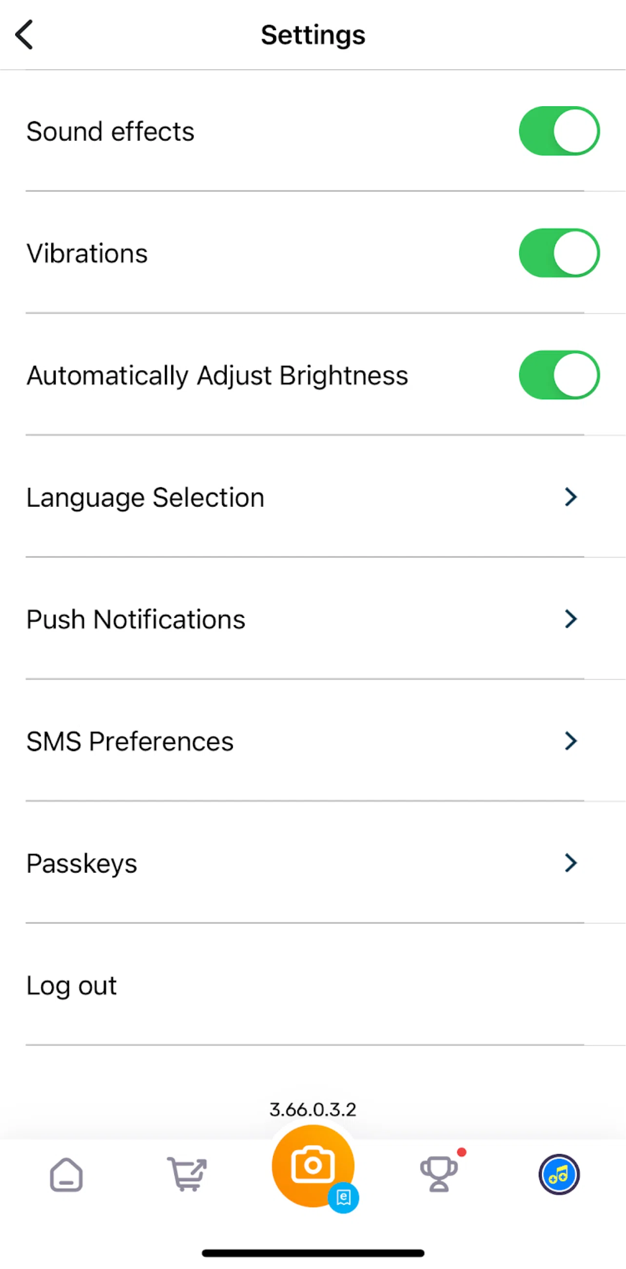Fetch Screen screen in the Logging out flow