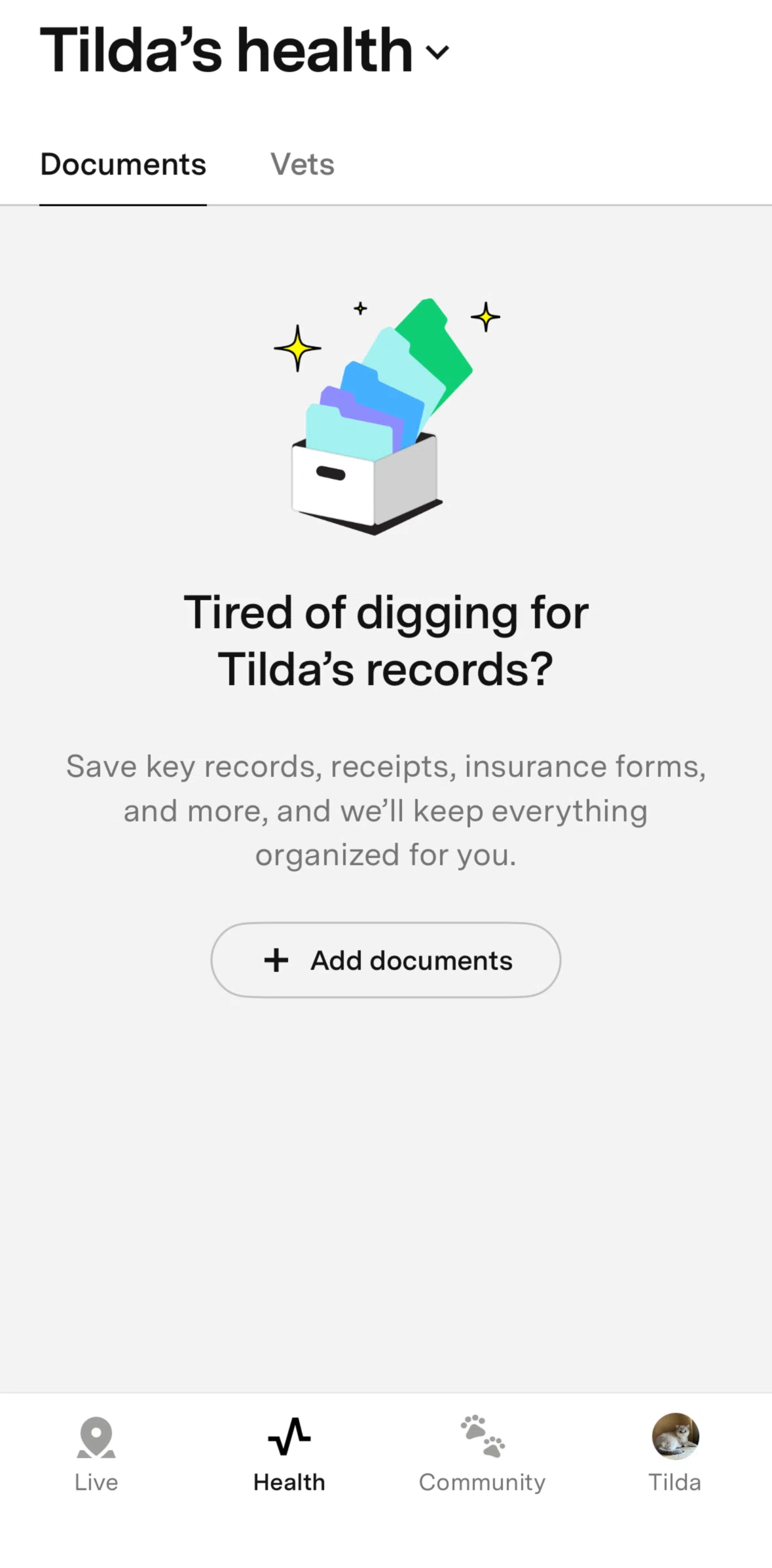 Fi Screen screen in the Adding a document flow